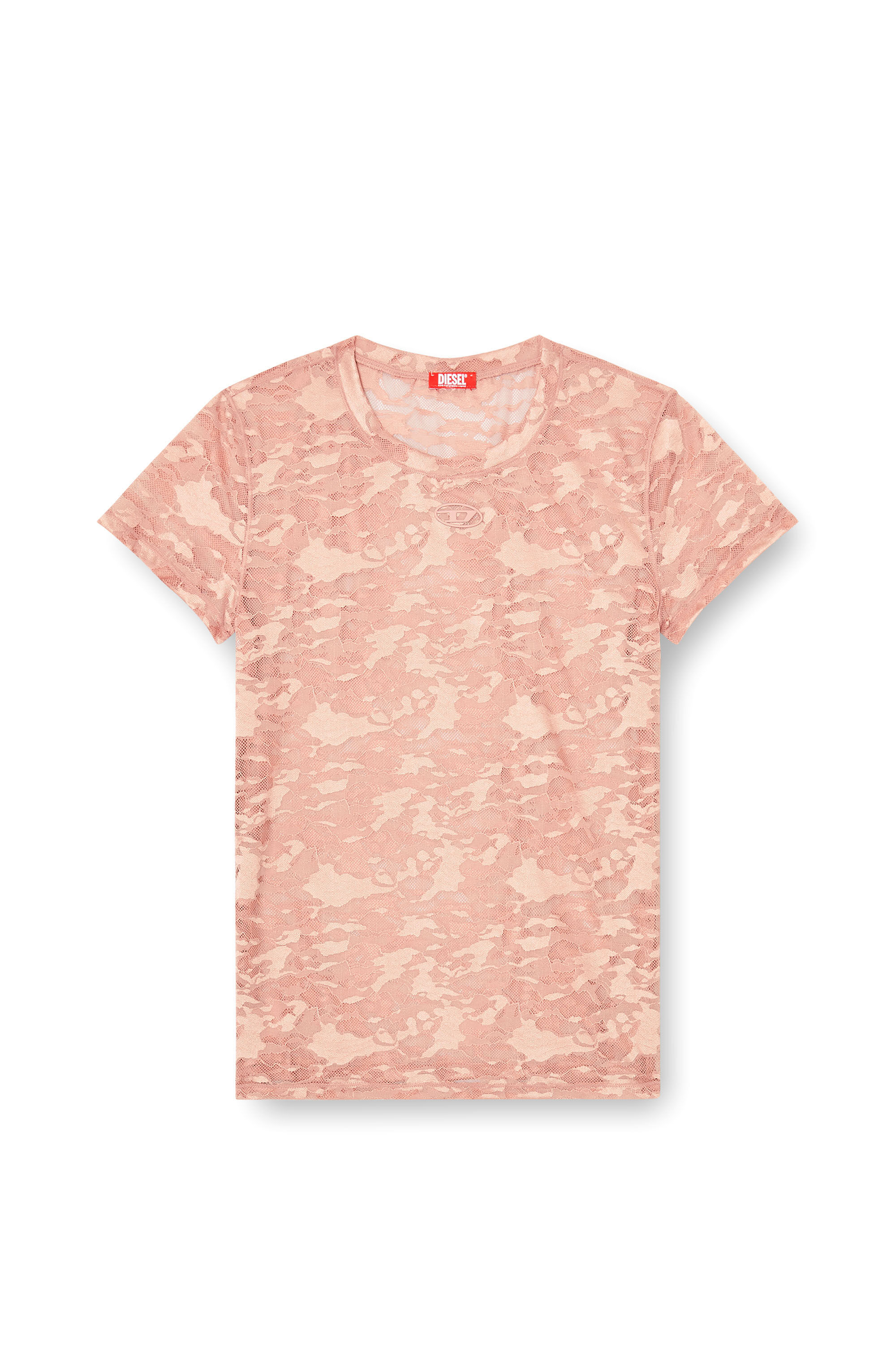 Diesel - KASIA-UTLT, Woman's Camo lace T-shirt in null - 4
