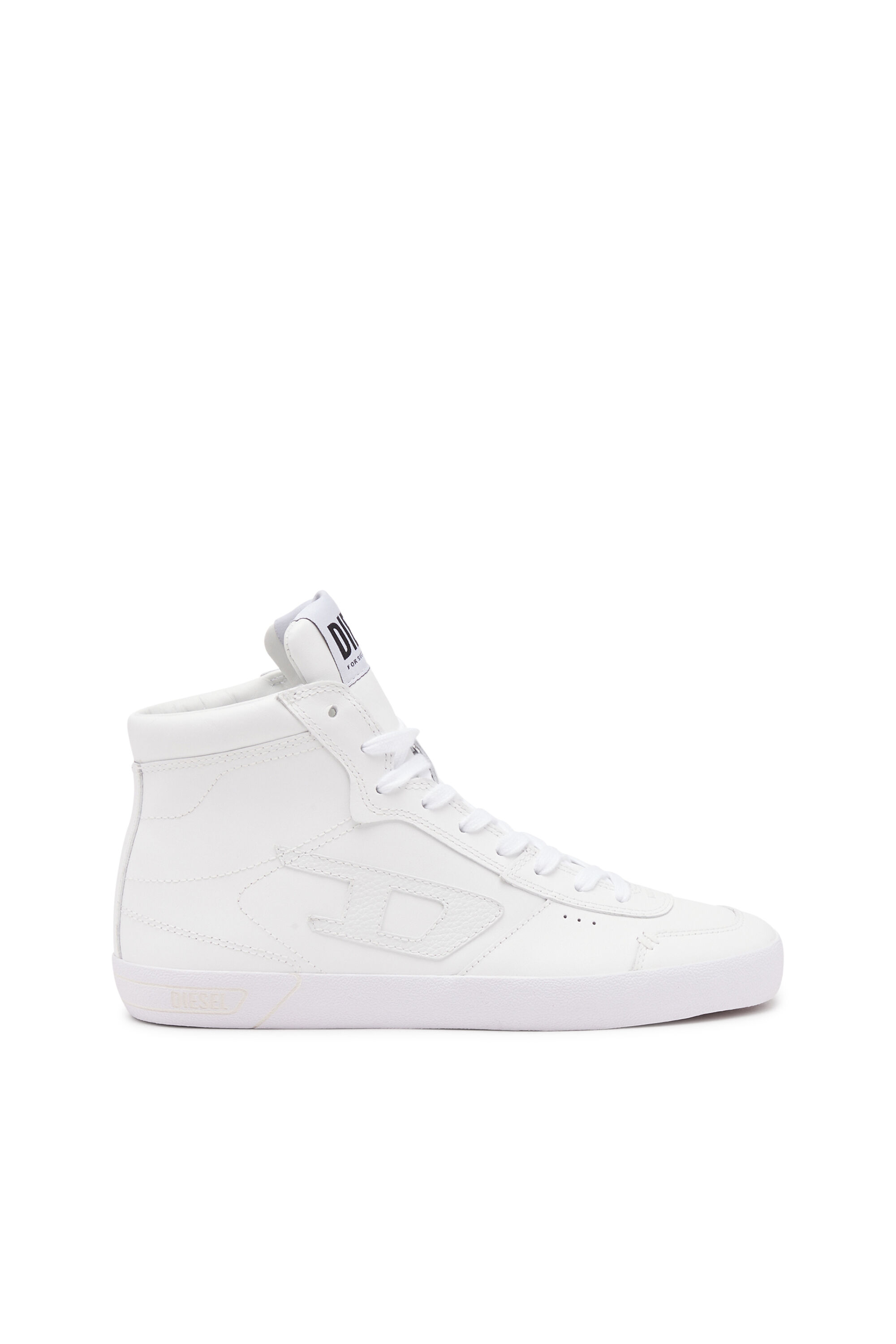 Diesel - S-LEROJI MID, Man S-Leroji Mid-Leather high-top sneakers in White - Image 1