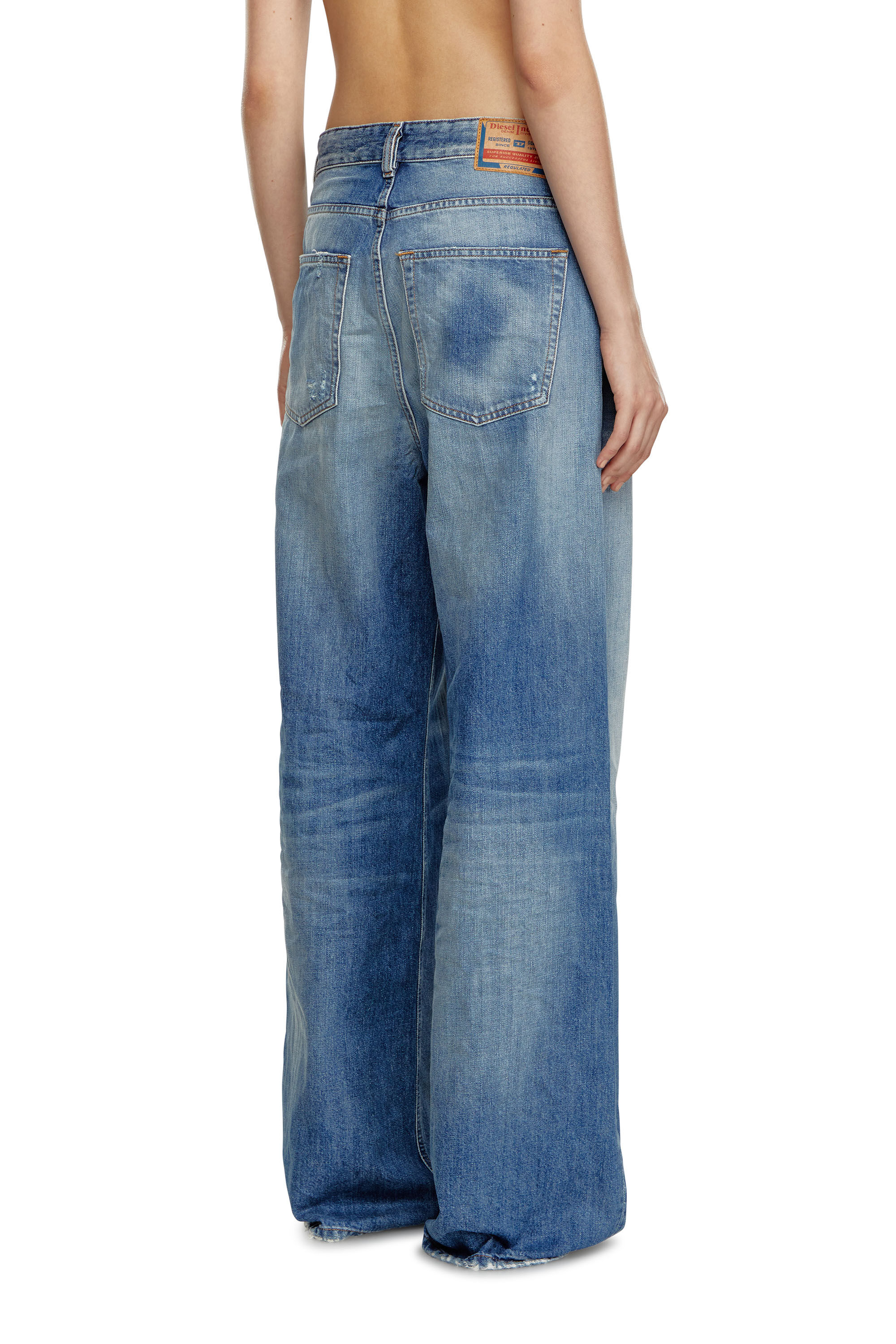 Diesel - Woman Straight Jeans 1996 D-Sire 09J86, Medium blue - Image 4
