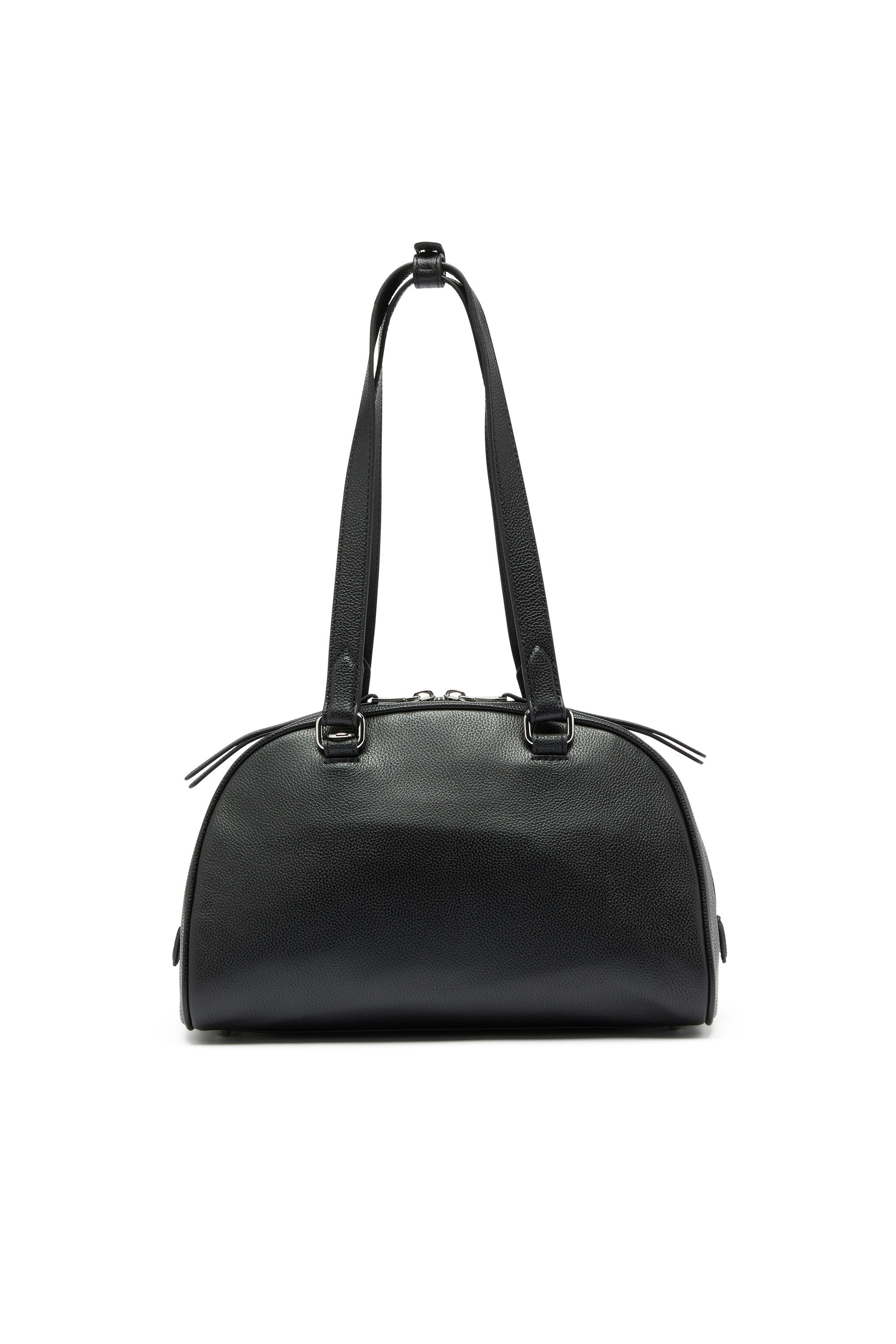 Diesel - 1DR DOME SHOULDER, Unisex's 1DR Dome - Leather Boston bag with embossed logo in Black - 3
