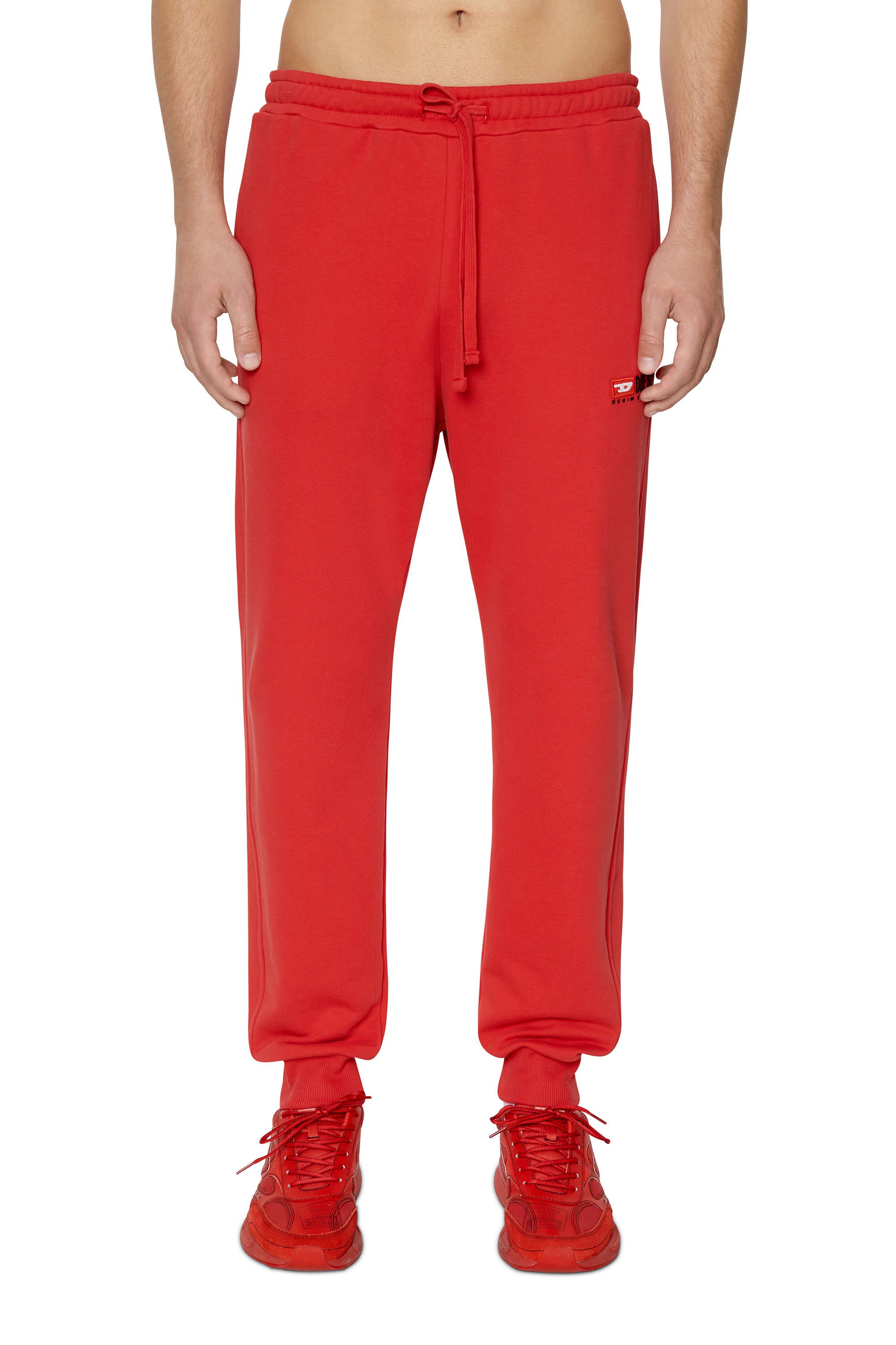 Diesel - P-TARY-DIV, Man Sweatpants with logo embroidery in Red - Image 3