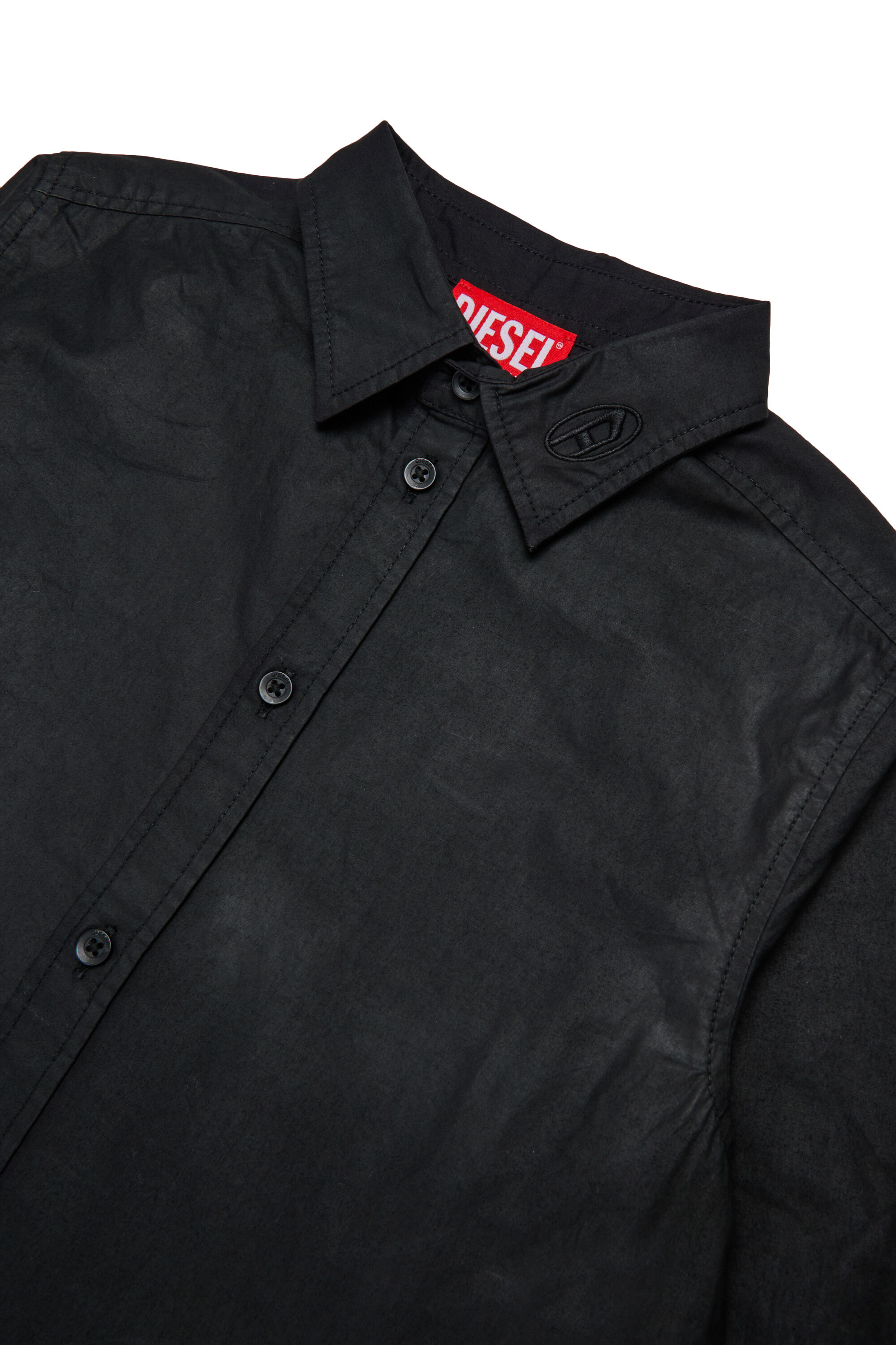 Diesel - CSTANLEYX, Man's Cotton shirt in Black - 3