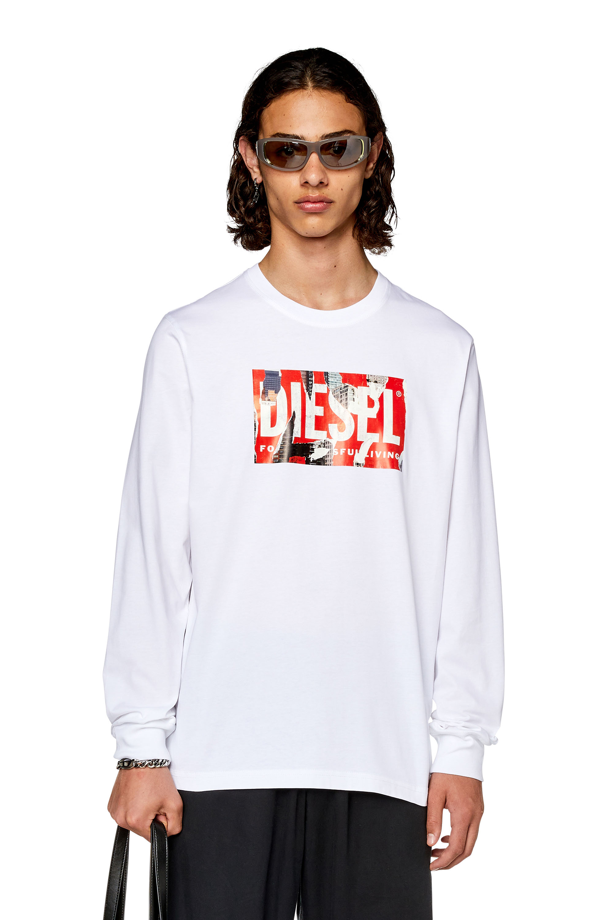 Diesel - T-JUST-LS-L6, White - Image 1