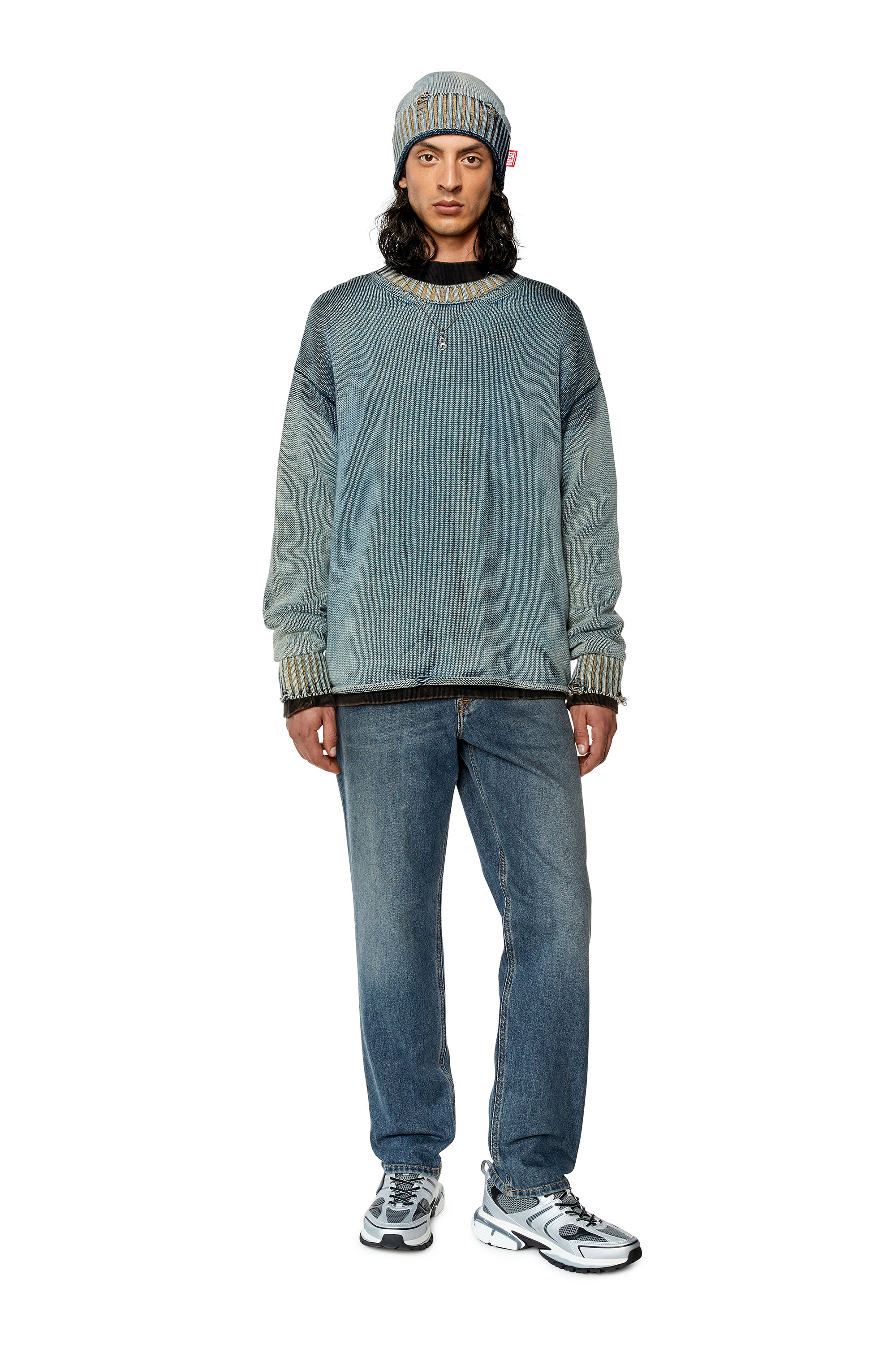 Diesel - Tapered Jeans 2023 D-Finitive 09F74, Medium blue - Image 4