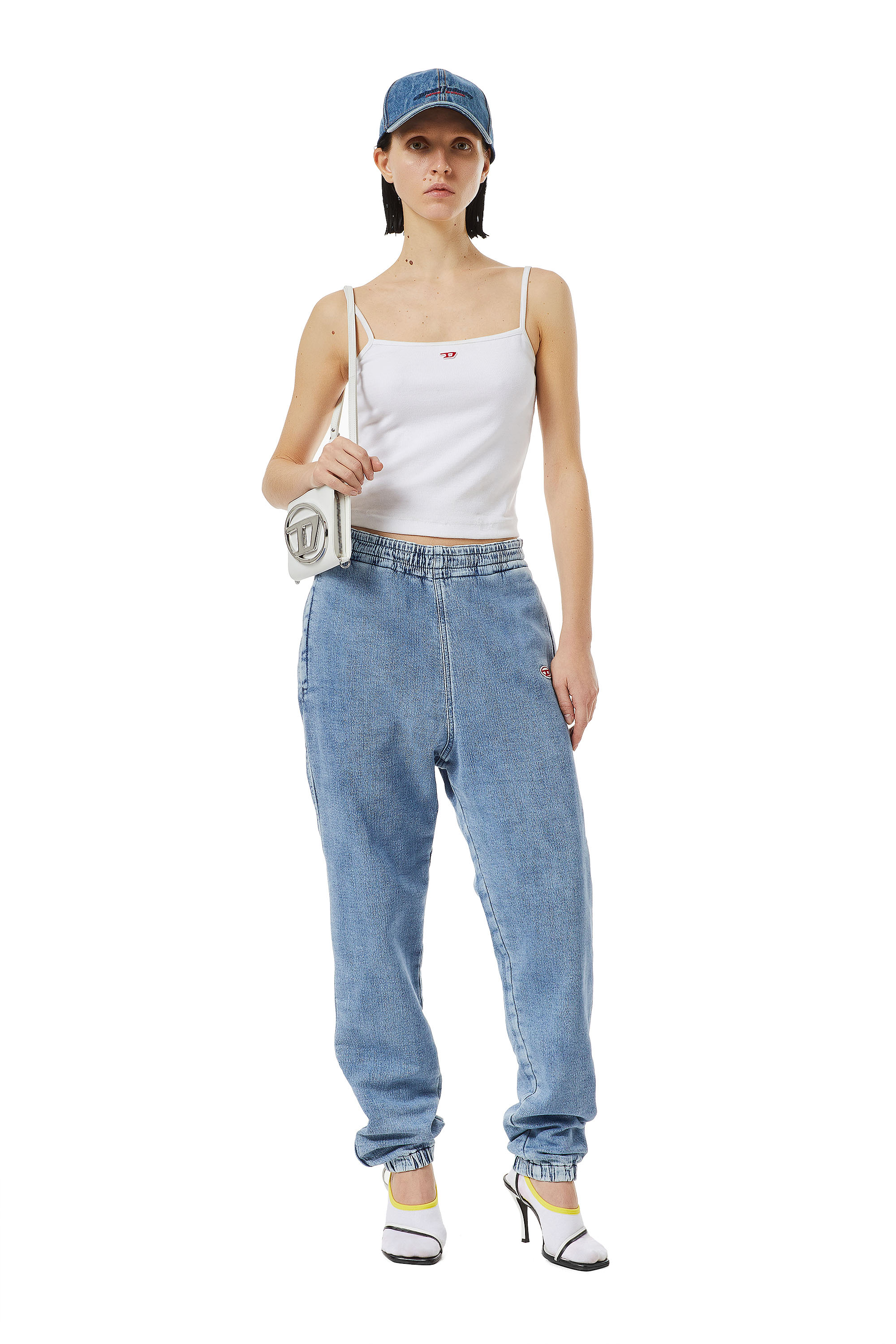 Diesel - Tapered D-Lab Track Denim 09D01, Light Blue - Image 5