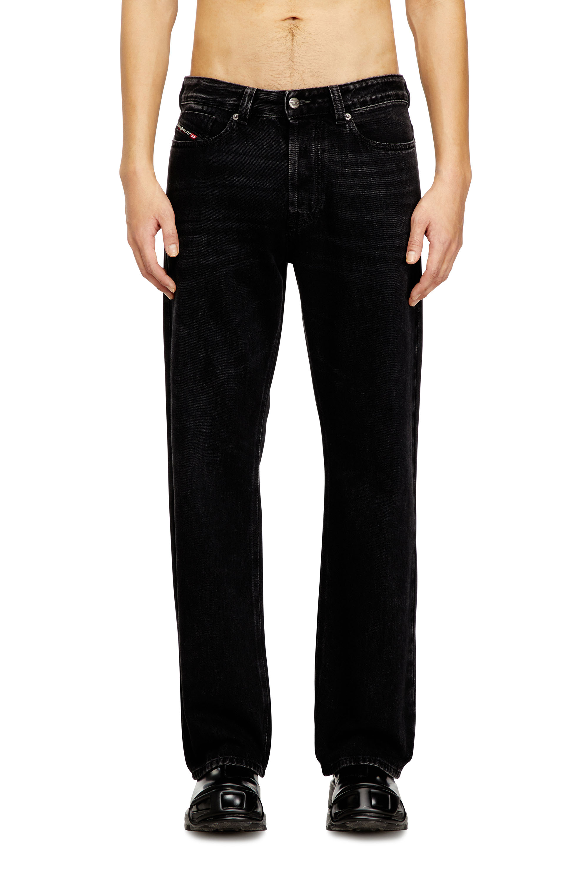 Diesel - Man's Relaxed Jeans 1980 D-Eeper 09P09, Black/Dark grey - 1