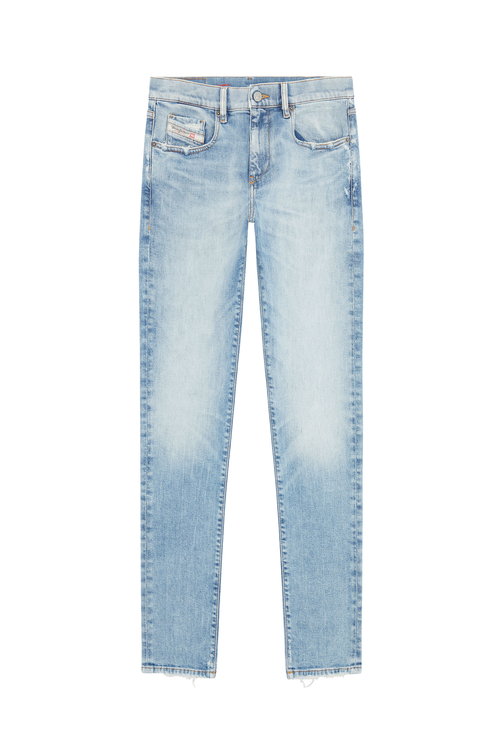 Diesel - Slim Jeans 2019 D-Strukt 09E67, Light Blue - Image 1