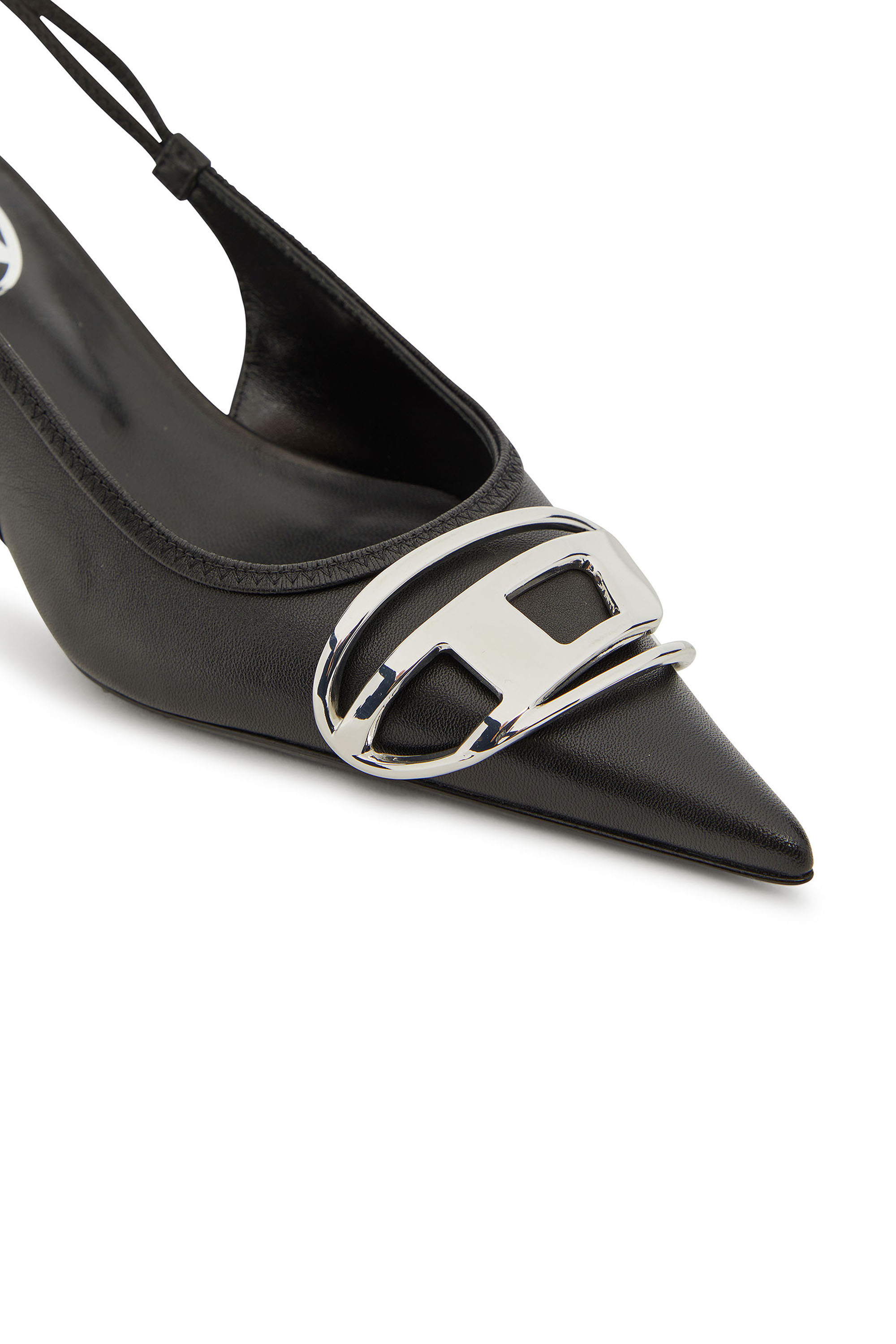 Diesel - D-VENUS SB 40, Woman's D-Venus-Slingback pumps in nappa leather in Black - 5