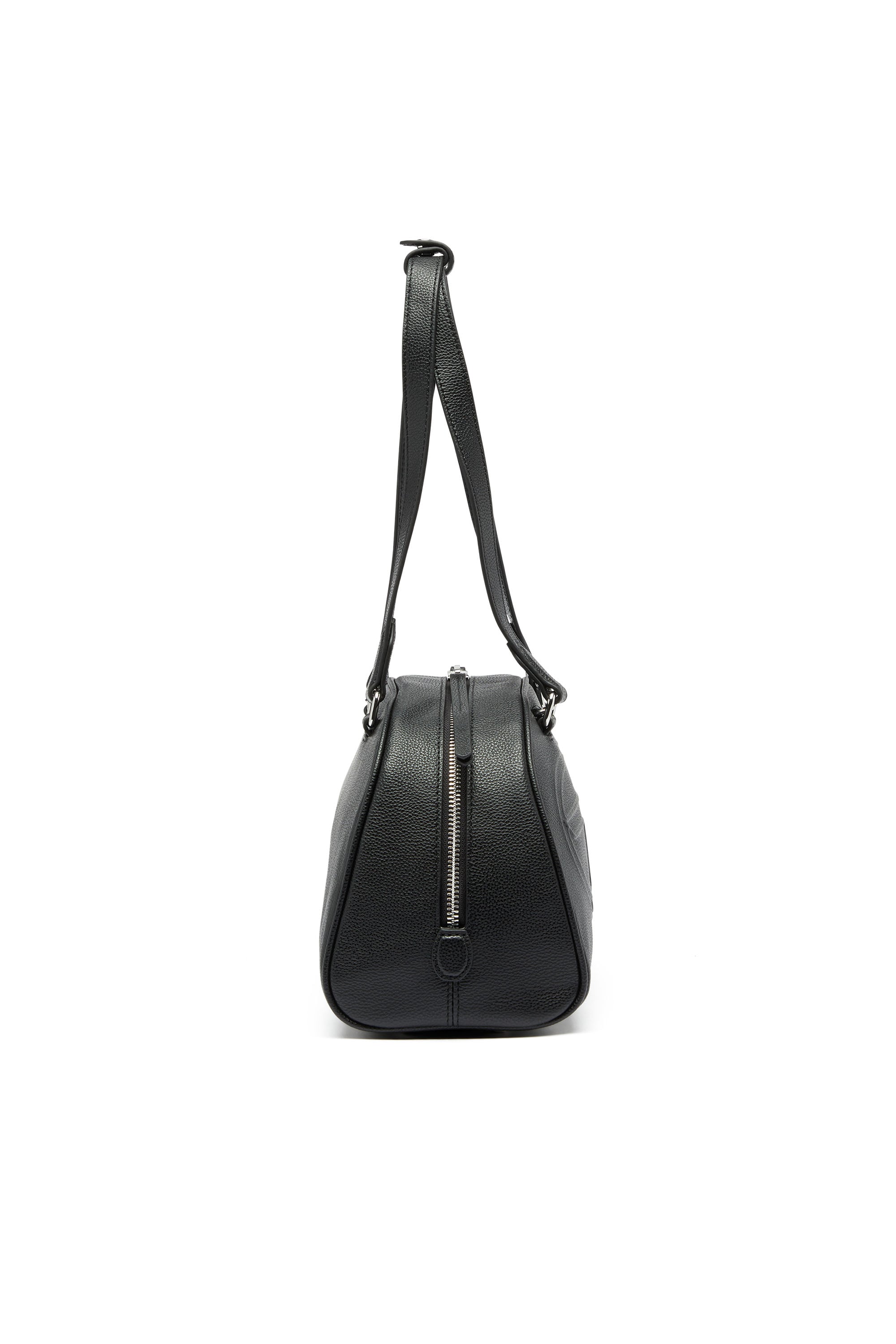 Diesel - 1DR DOME SHOULDER, Unisex's 1DR Dome - Leather Boston bag with embossed logo in Black - 5