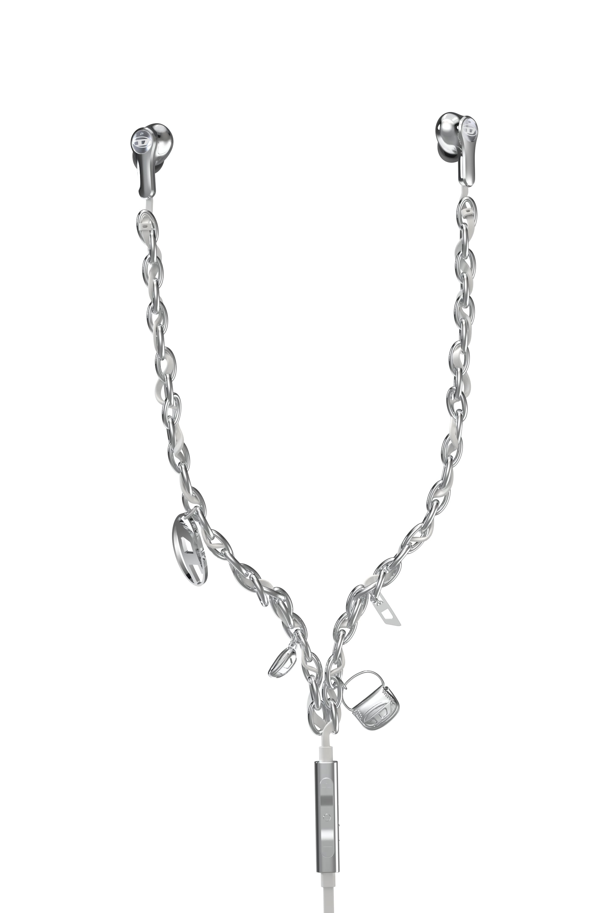 Diesel - 60458  WIRED EARBUDS WIRED EARBUDS, Unisex's Wired Earbuds and charms in Silver - 2