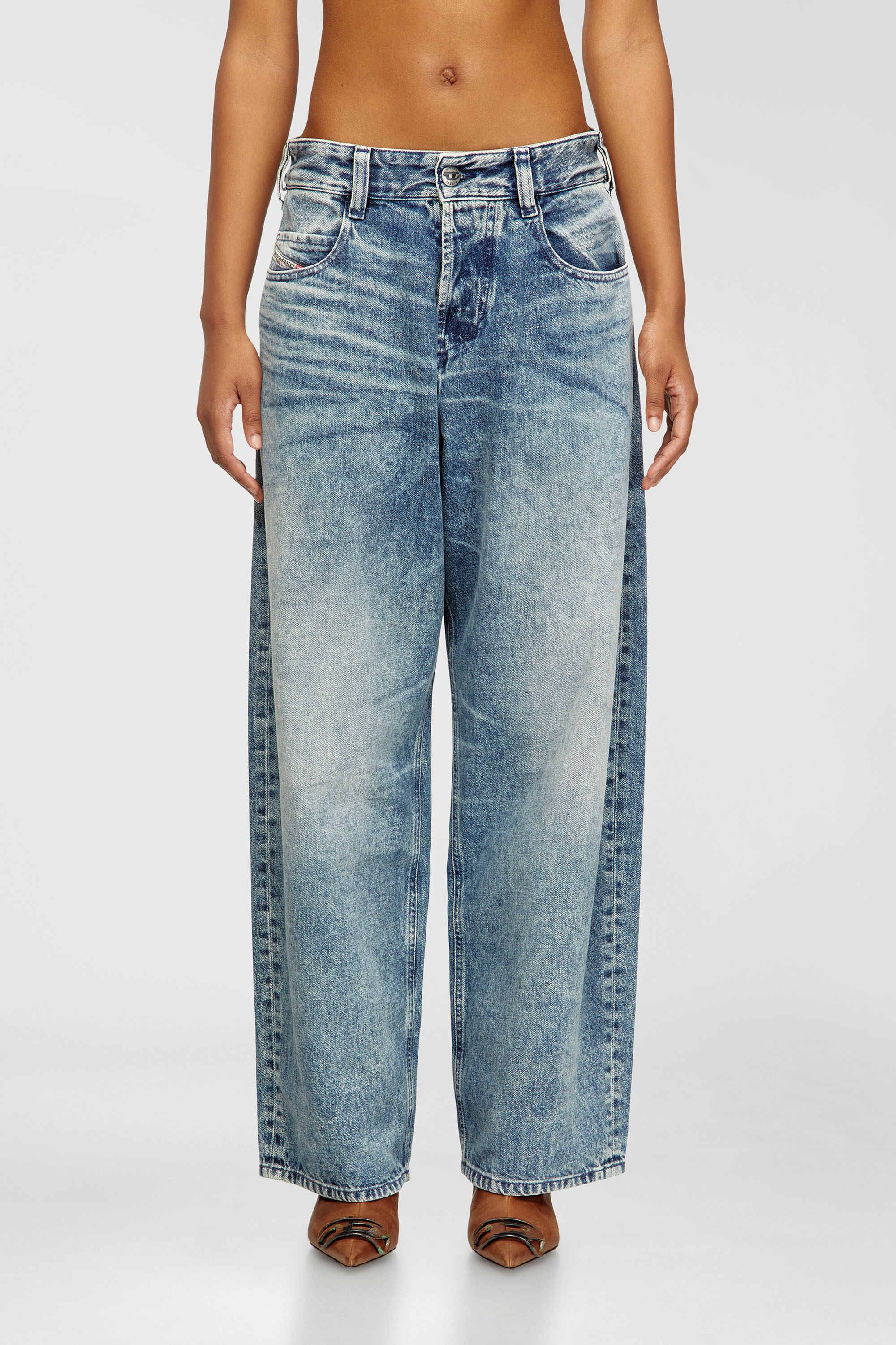 Diesel - Unisex's Relaxed Jeans 1997 D-Enim 007DA, Light Blue - 4