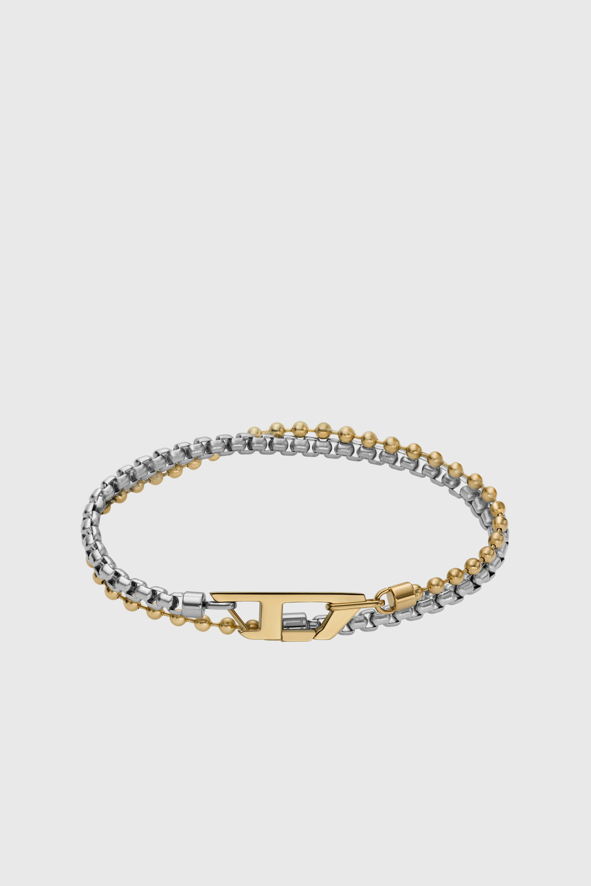 Diesel - DX1570931 JEWEL, Unisex's Two-Tone Stainless Steel Chain Bracelet in Silver/Gold - 1