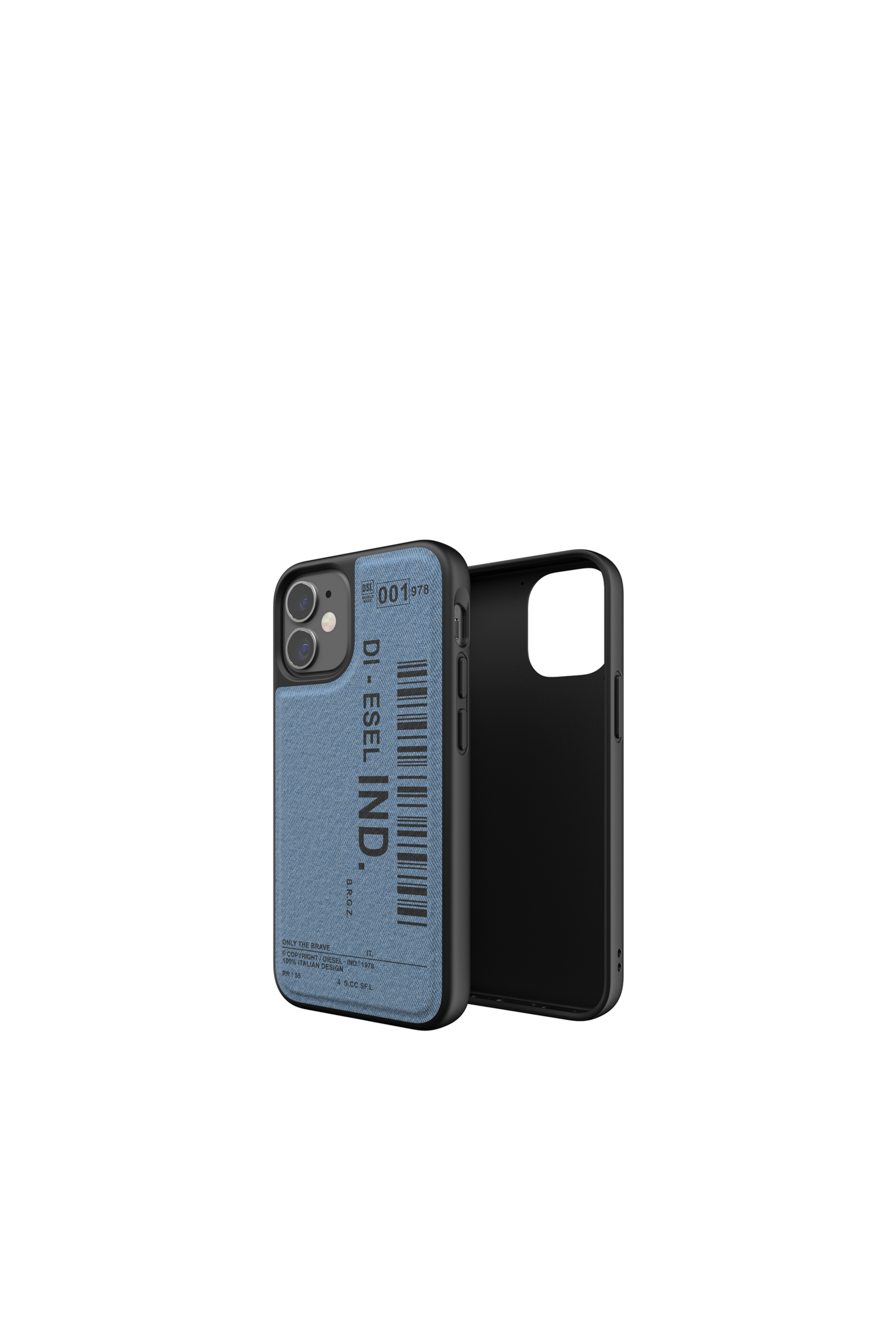 Diesel - 42542 STANDARD CASE, Unisex's Moulded Case Denim for iPhone 12 Mini in Blue - 1