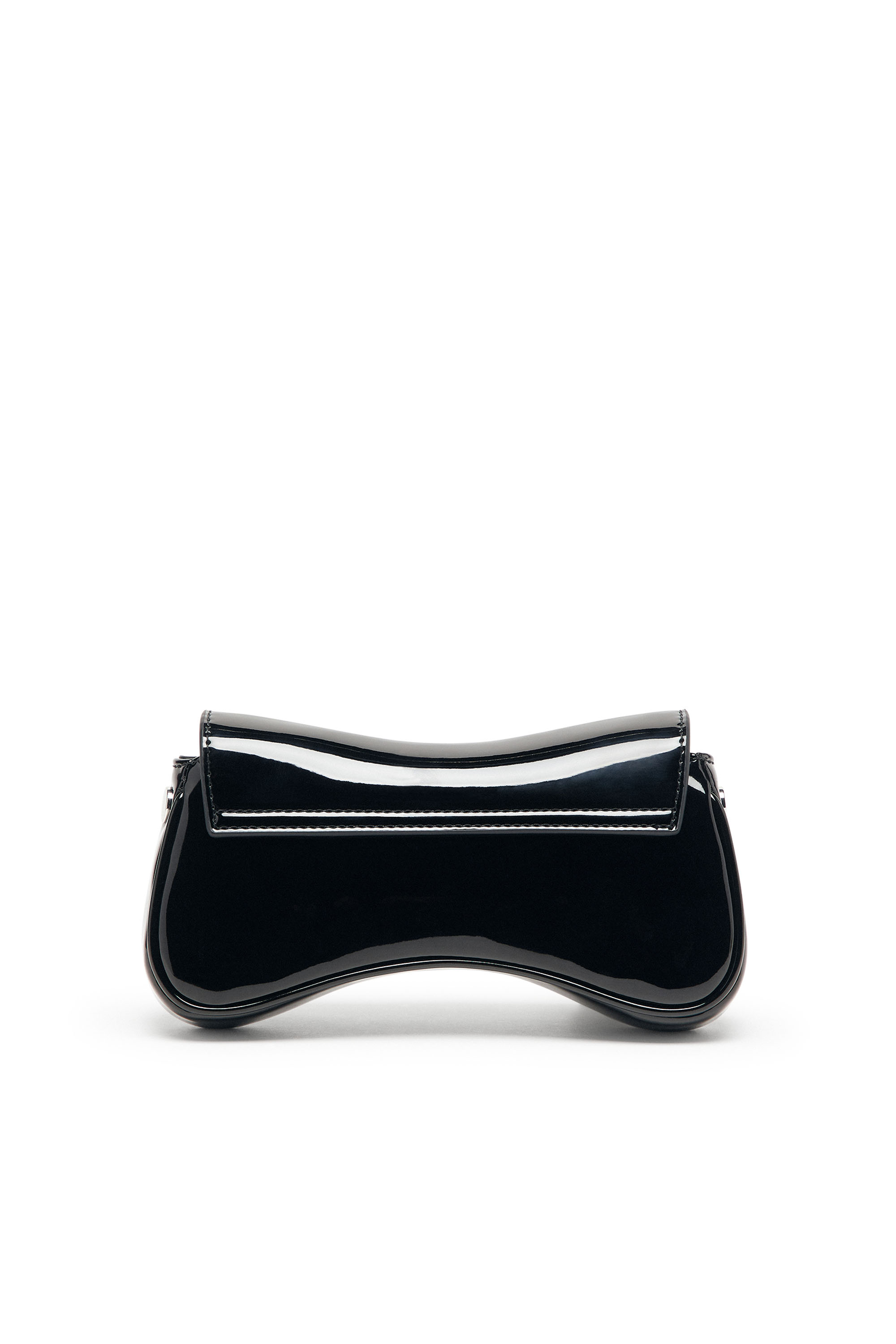 Diesel - PLAY CROSSBODY XS, Woman's Play-Small crossbody bag  in glossy PU in Black/Flash mirror - 2