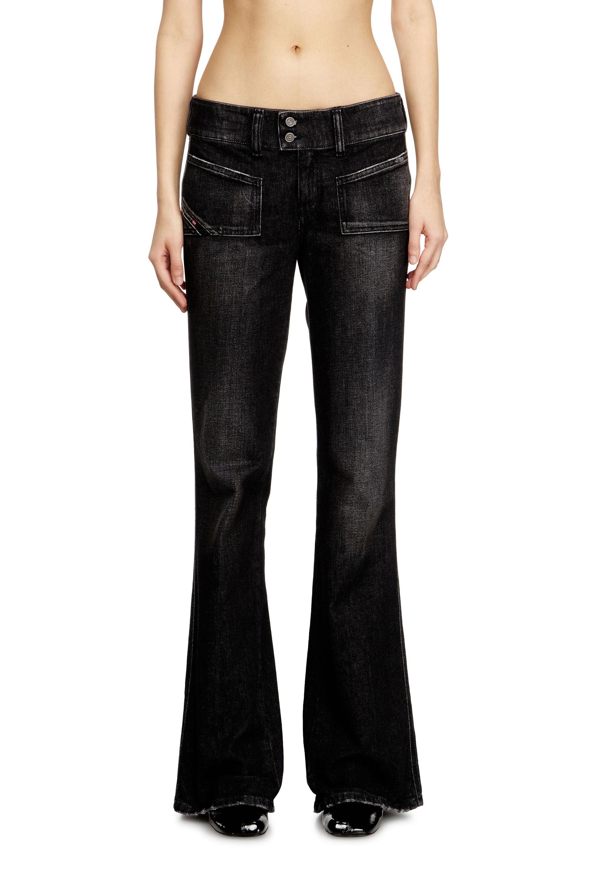 Diesel - Woman's Bootcut Jeans D-Hush 09N50, Black/Dark grey - 3
