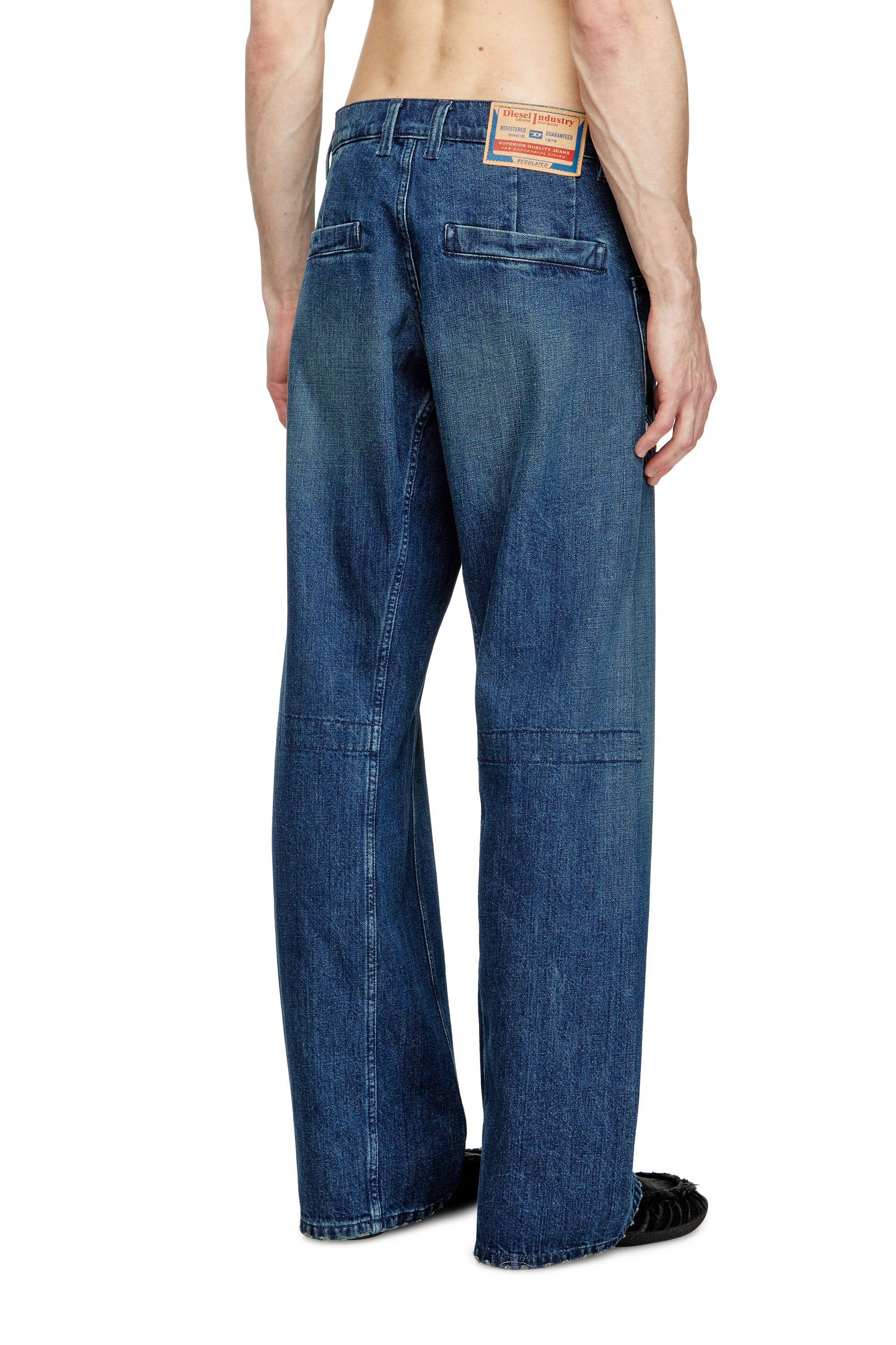 Diesel - Man's Relaxed Jeans D-Zeta 0DBDS, Dark Blue - 4