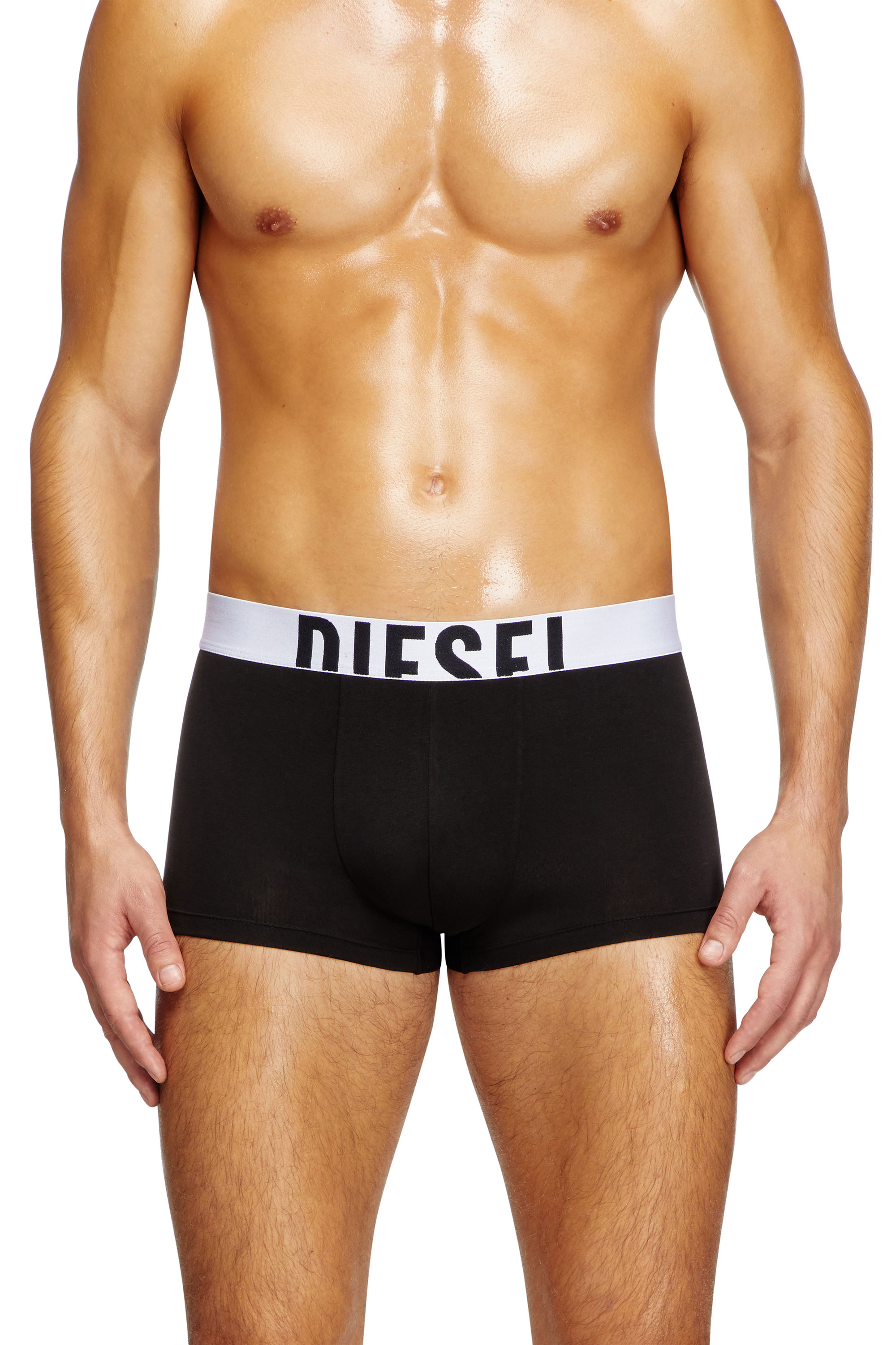 Diesel - DAMIEN-D-POP-40, Man's Boxer briefs with acid rain print in Black/White - 2