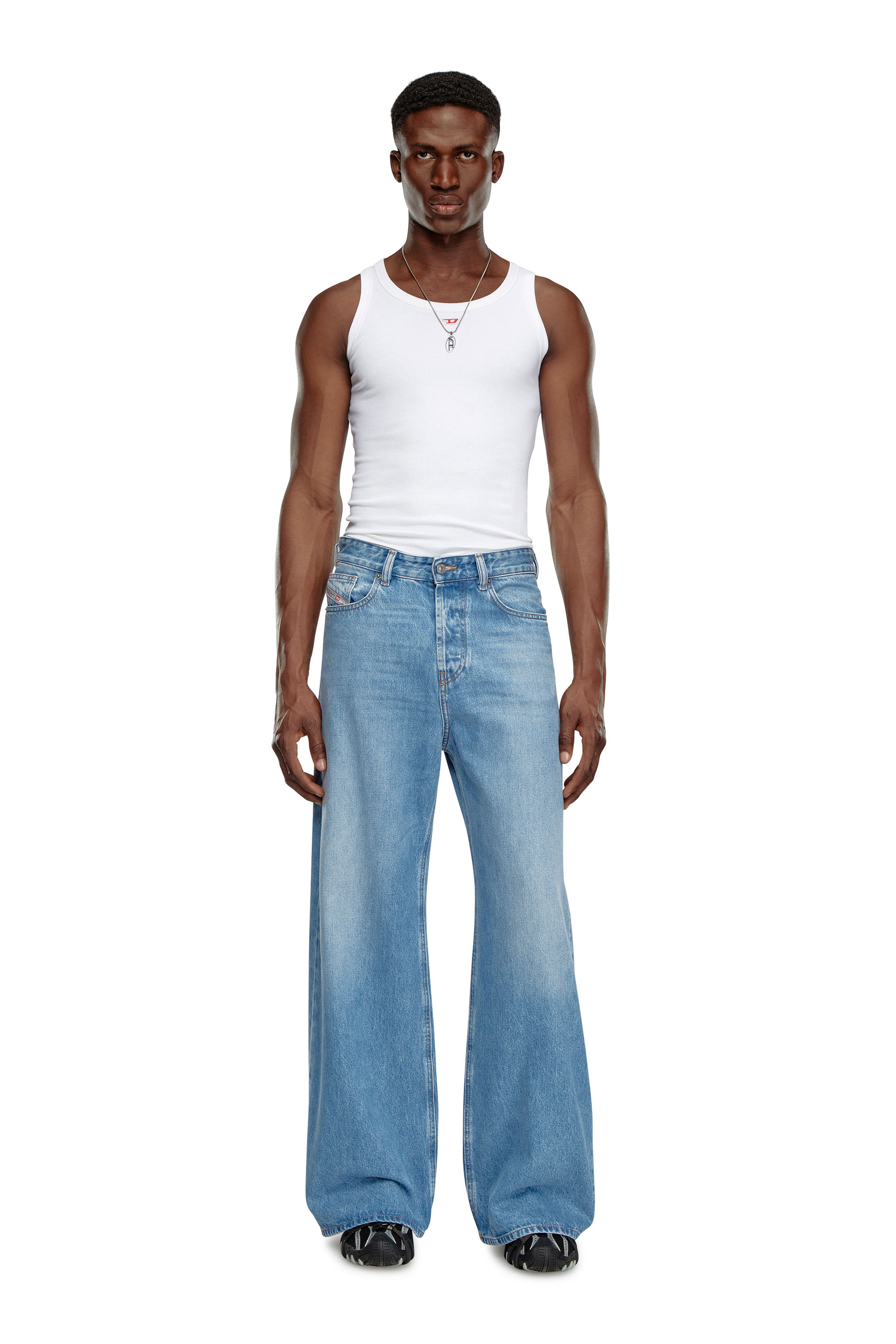 Diesel - Woman Straight Jeans 1996 D-Sire 09I29, Light Blue - Image 1