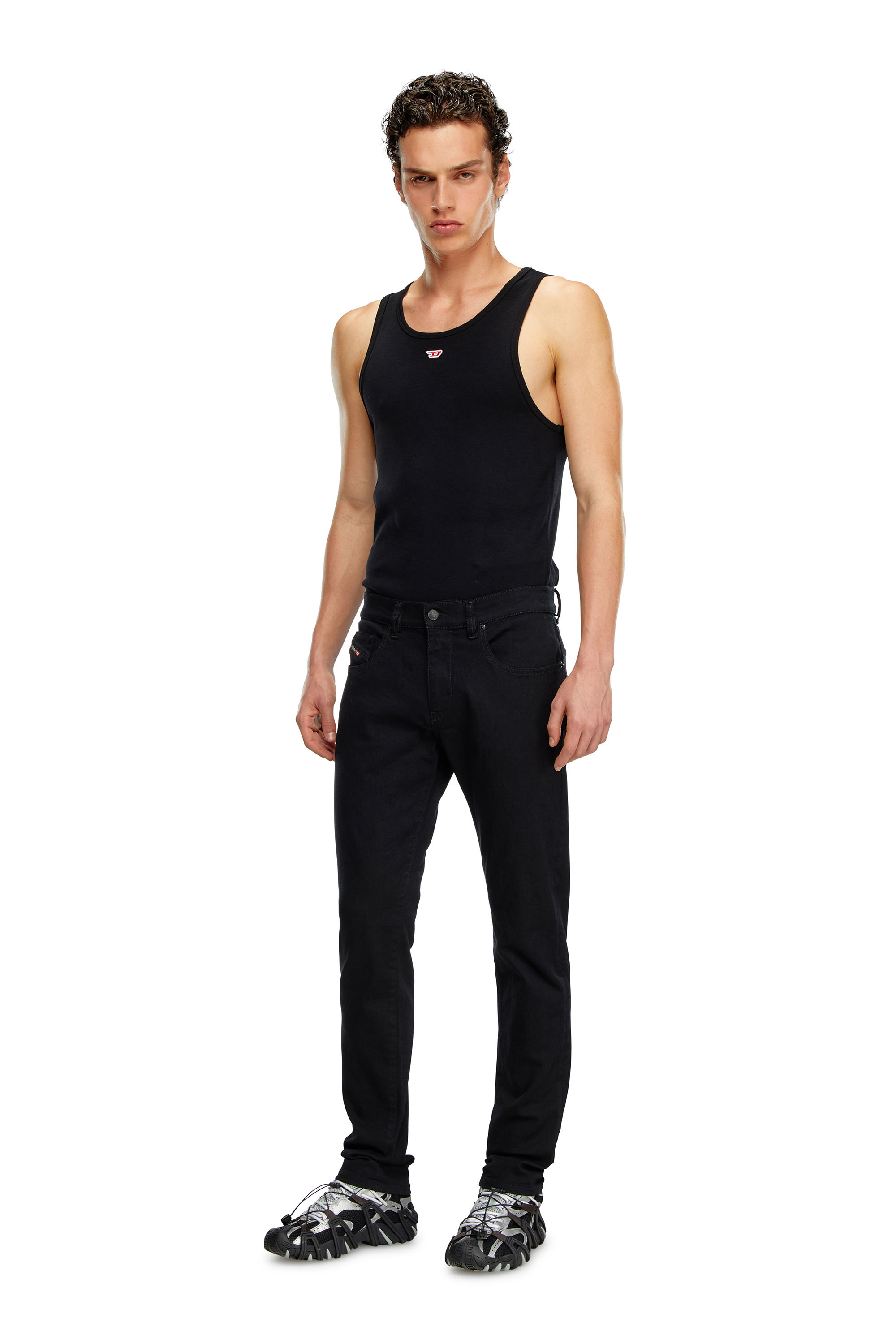 Diesel - Man Slim Jeans 2019 D-Strukt 069YP, Black/Dark grey - Image 2