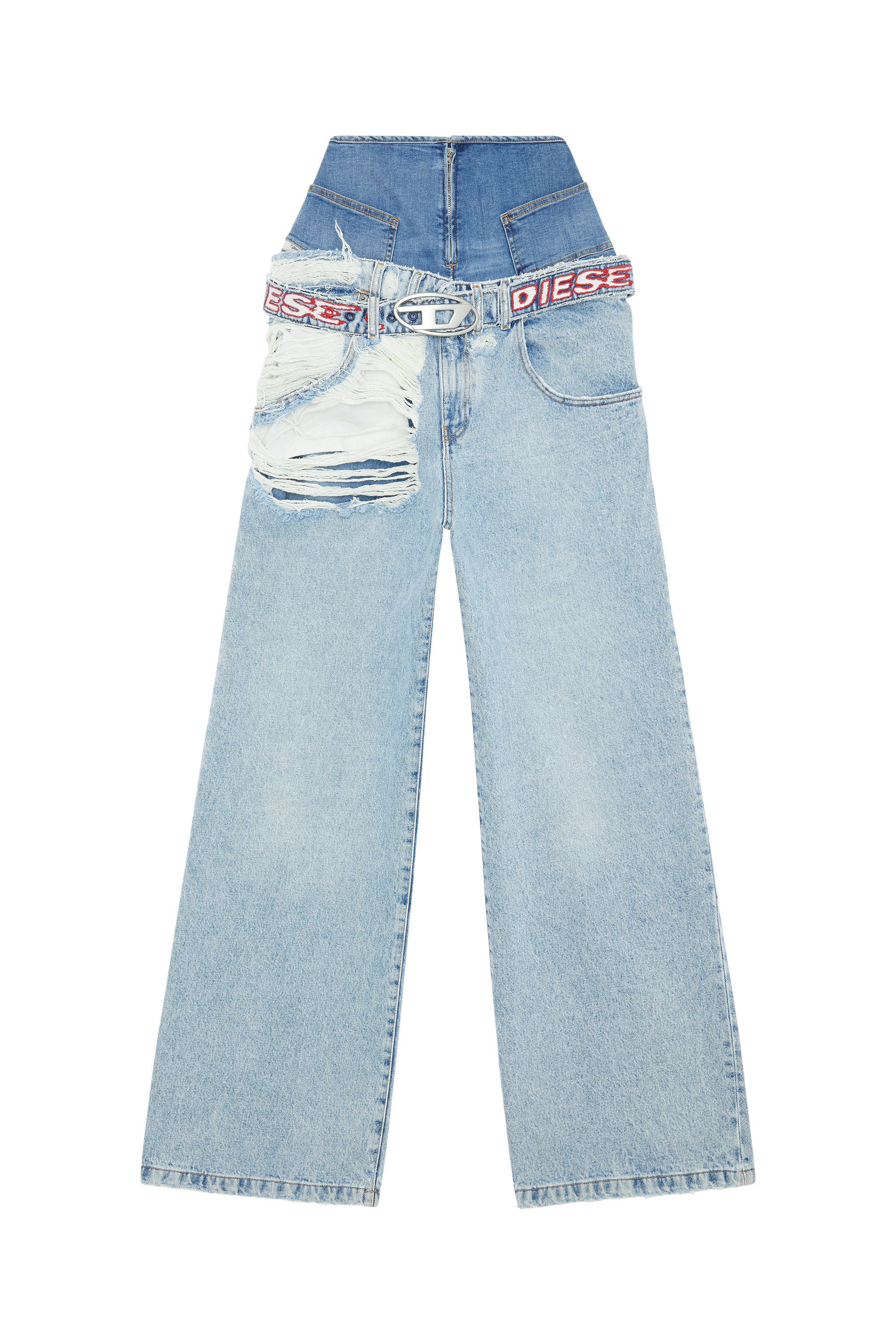 Diesel - Boyfriend Jeans D-Illin 0EMAG, Light Blue - Image 5