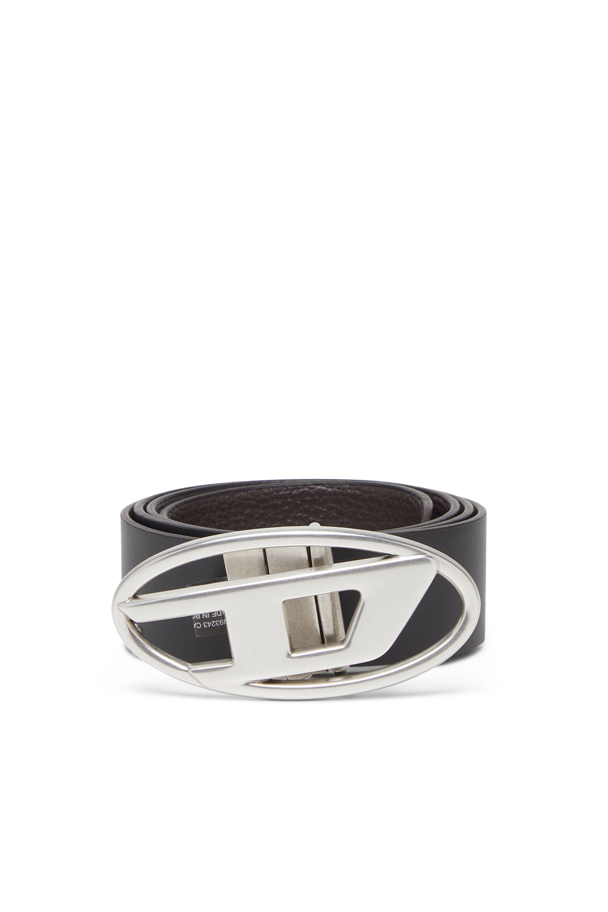 Diesel - B-1DR REV II, Man's 3.9cm reversible leather belt in Brown/Black - 1