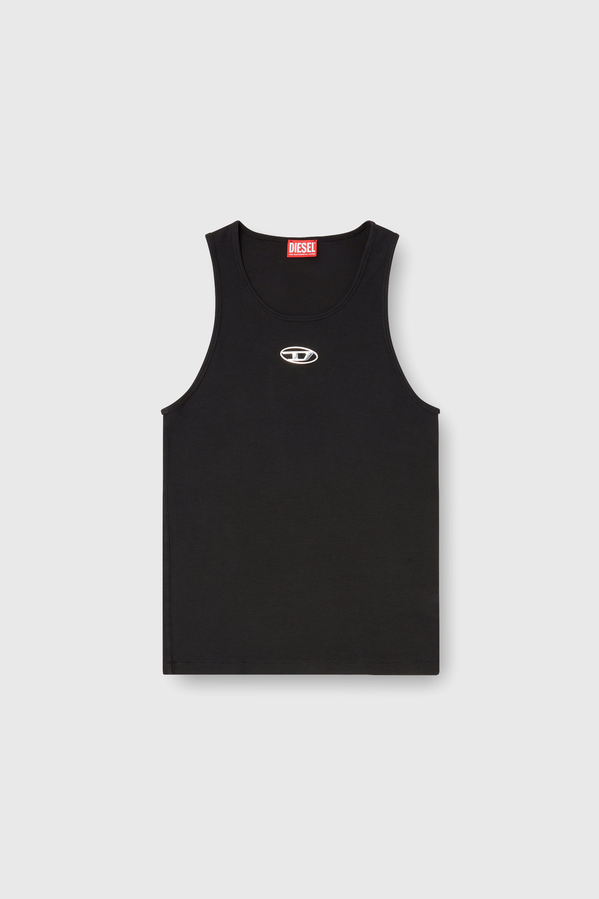 Diesel - T-LIFTY-IOD, Man's Cotton tank top with logo in Black - 2
