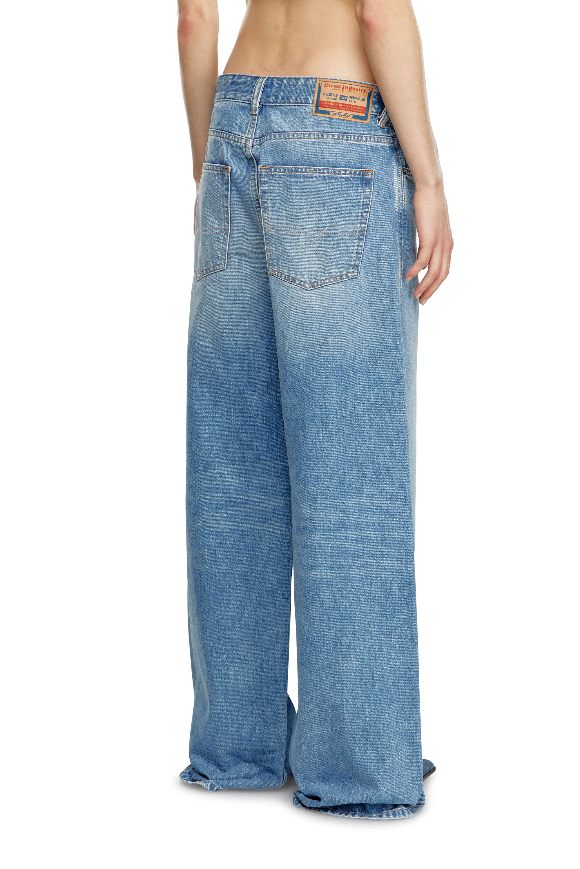 Relaxed Jeans 1996 D-Sire 09I29, Light Blue Diesel - Woman's Relaxed Jeans 1996 D-Sire 09I29, Light Blue - 4