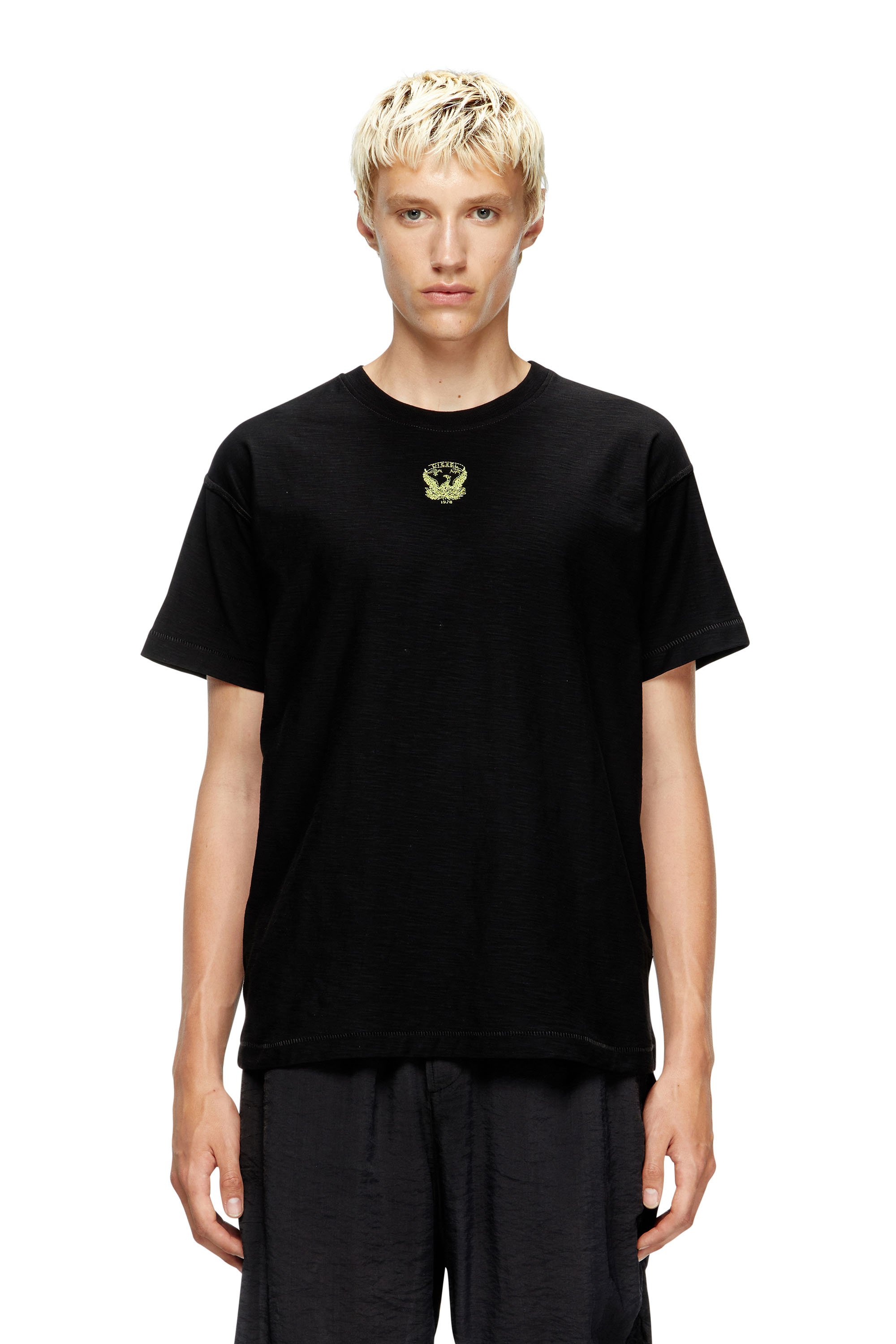 Diesel - T-NORM-T13, Man's Sweatshirt with embroidered phoenix in Black - 1