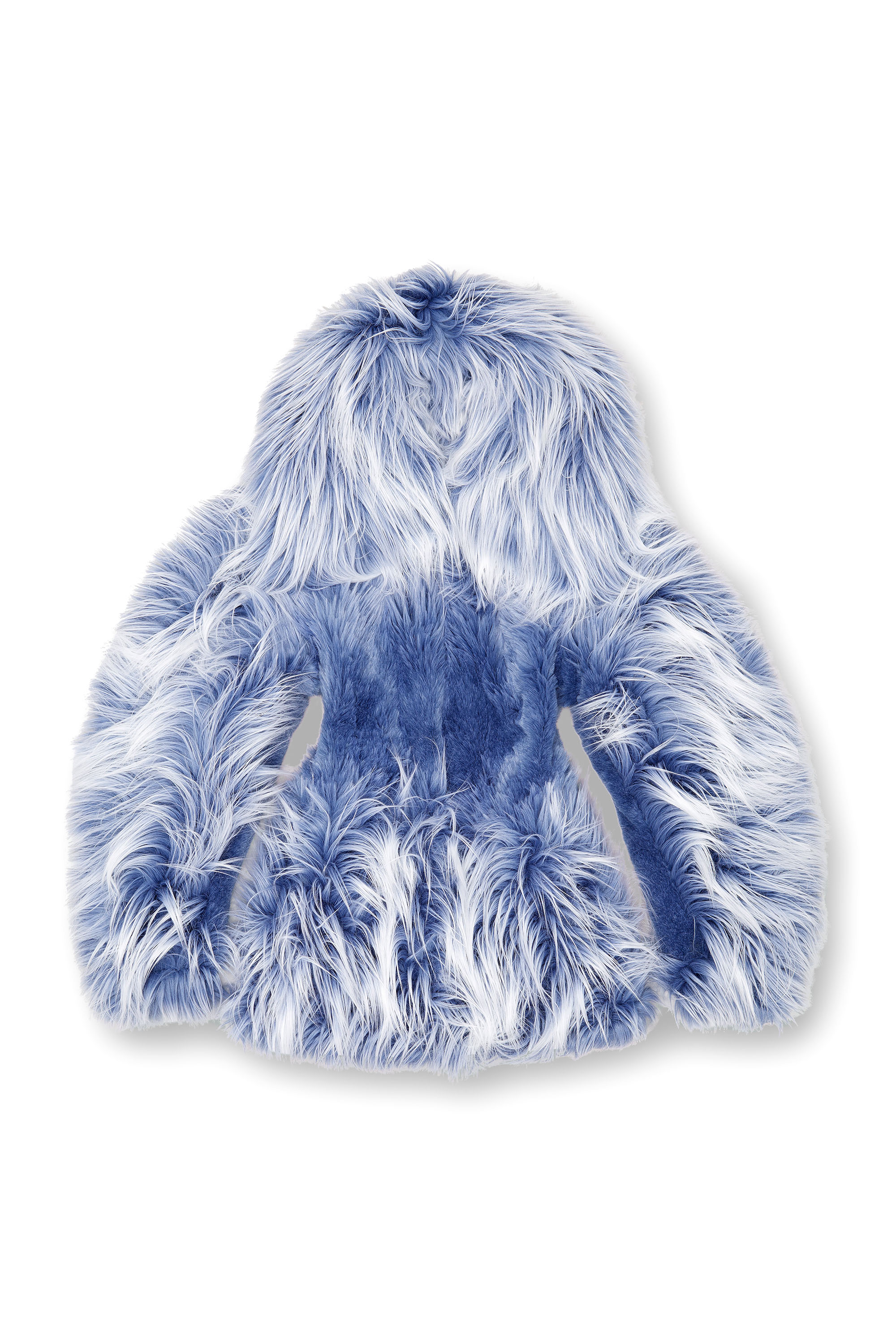 Diesel - W-CABY, Woman's Ombré-hair padded monster coat in Blue - 6