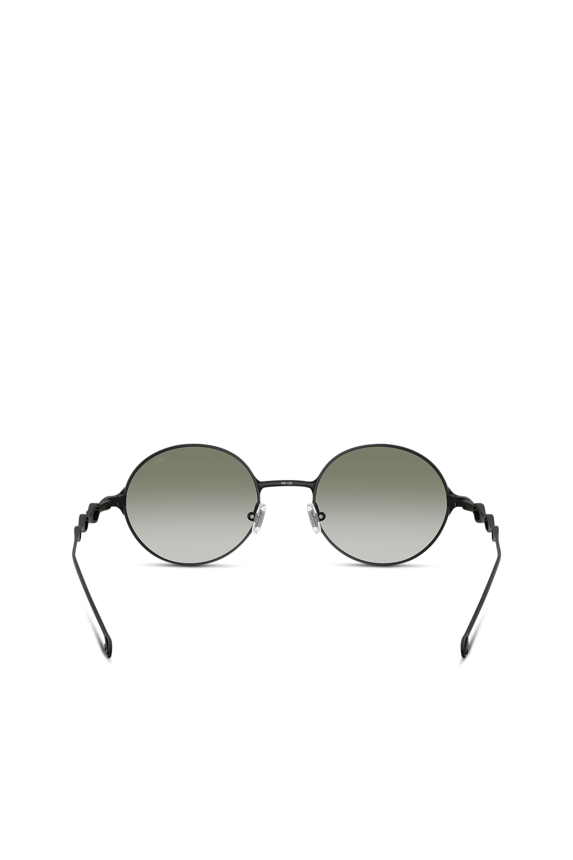 Diesel - 0DL1008, Unisex's Round sunglasses in Black/Green - 3