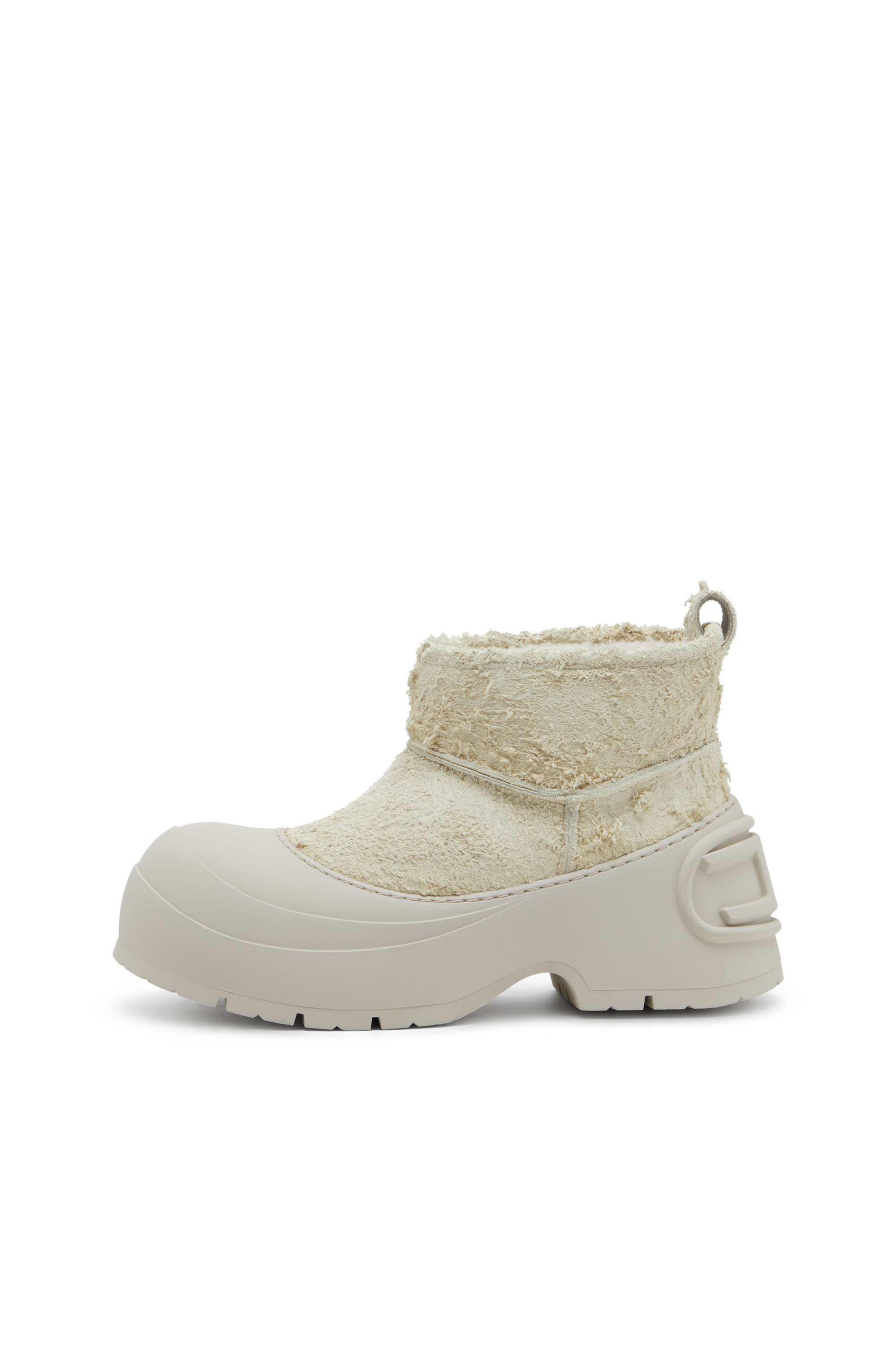 Diesel - D-DONALD MONTONE, Man's Chunky ankle boot with lug sole in White/Grey - 7