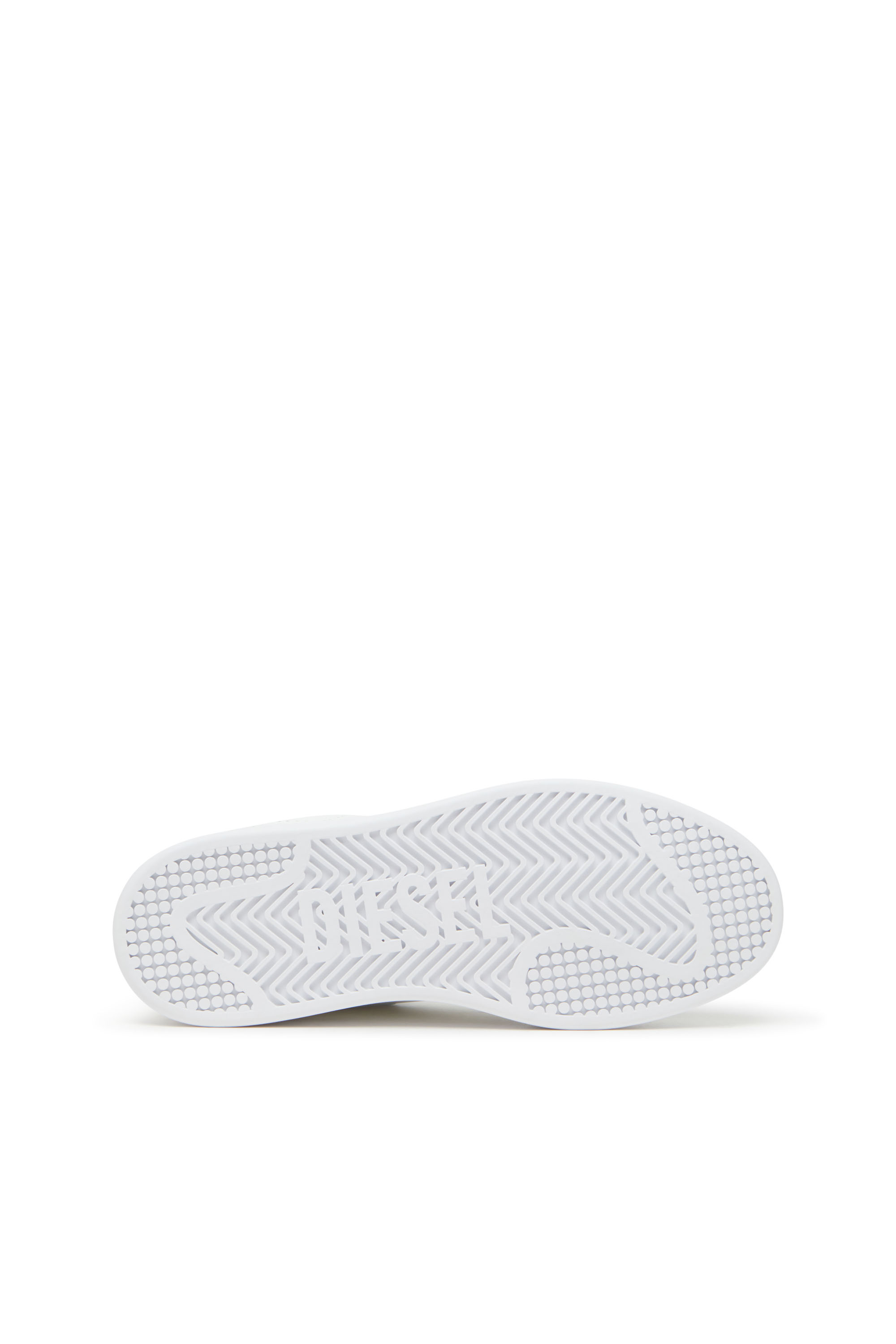 Diesel - S-DAKOTA LOW W, Woman's S-Dakota-Leather sneakers with perforated logo in White/Pink - 4