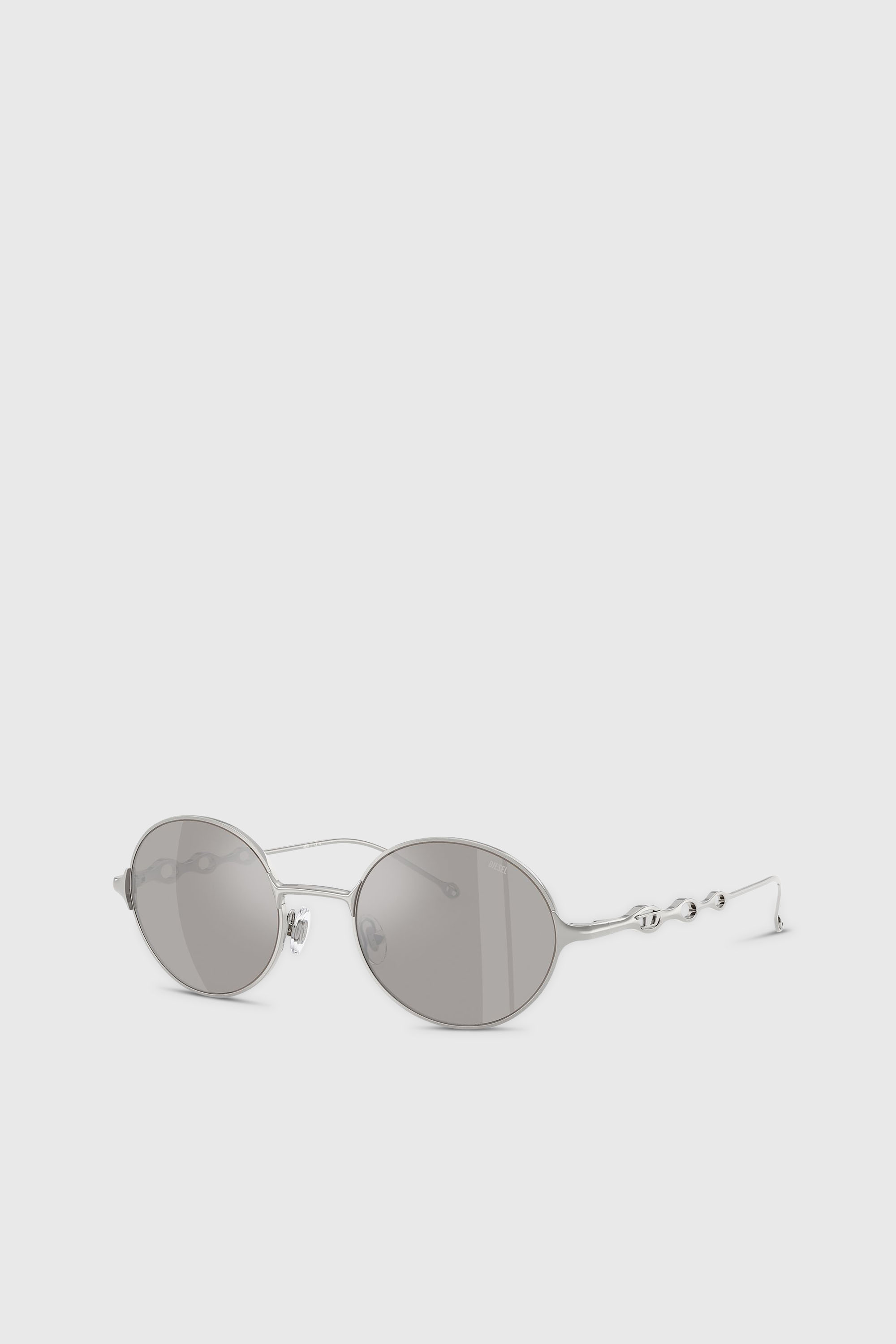 Diesel - 0DL1008, Unisex's Round sunglasses in Silver - 5