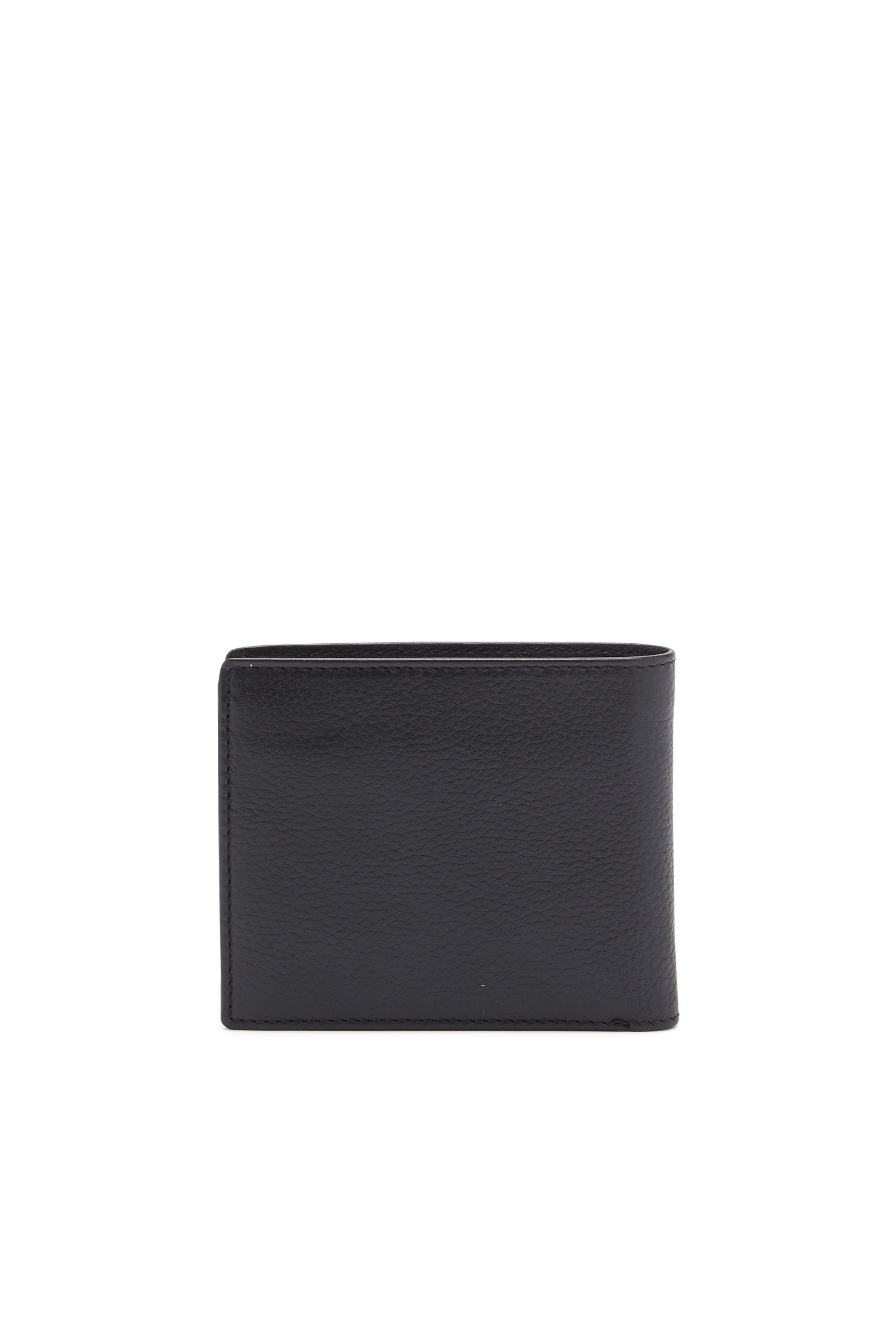 Diesel - MEDAL-D BI-FOLD COIN S, Man Bi-fold wallet in grainy leather in Black - Image 2
