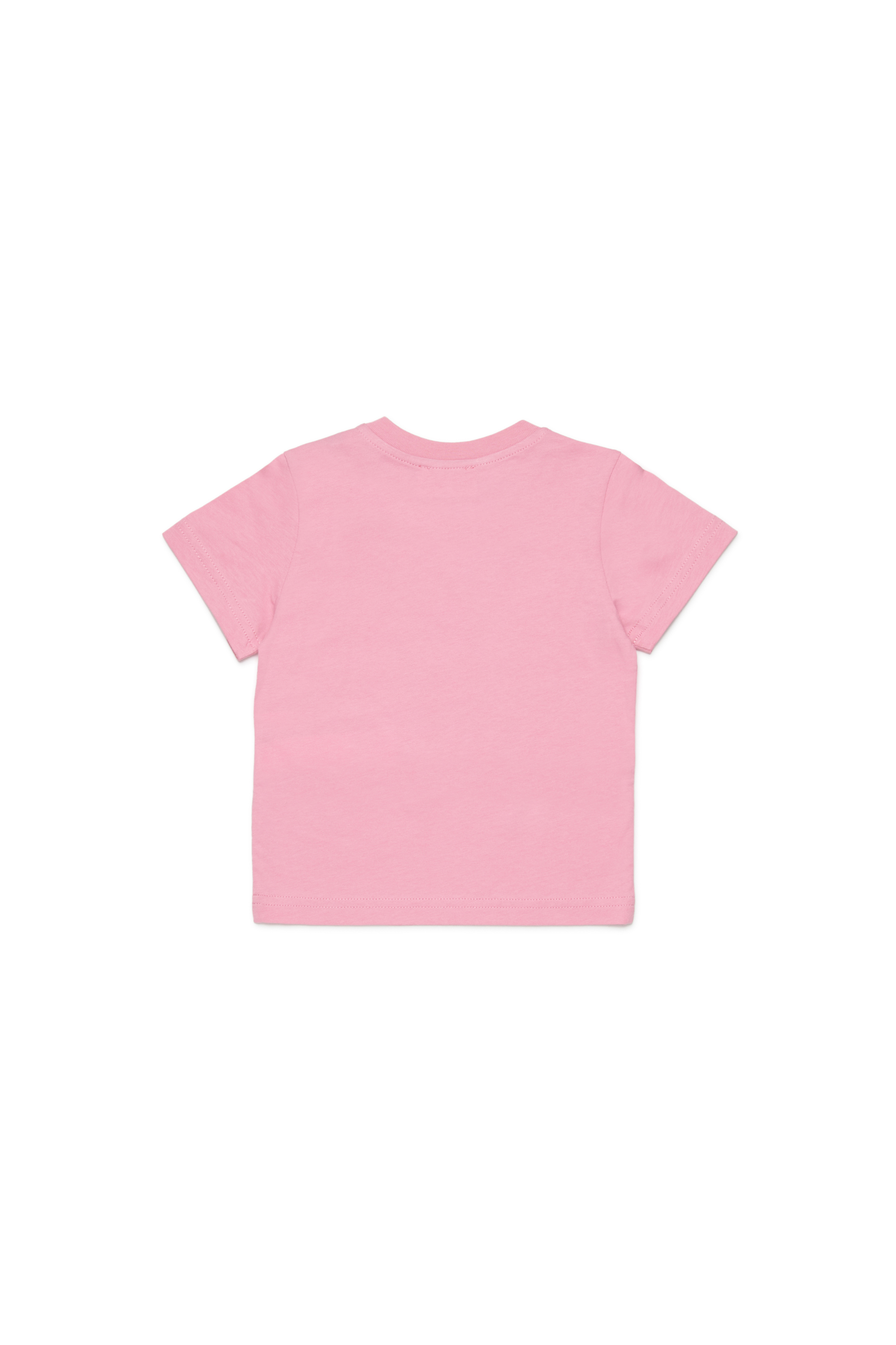 Diesel - TOLPYB, Unisex's Cotton T-shirt with logo in Pink - 2