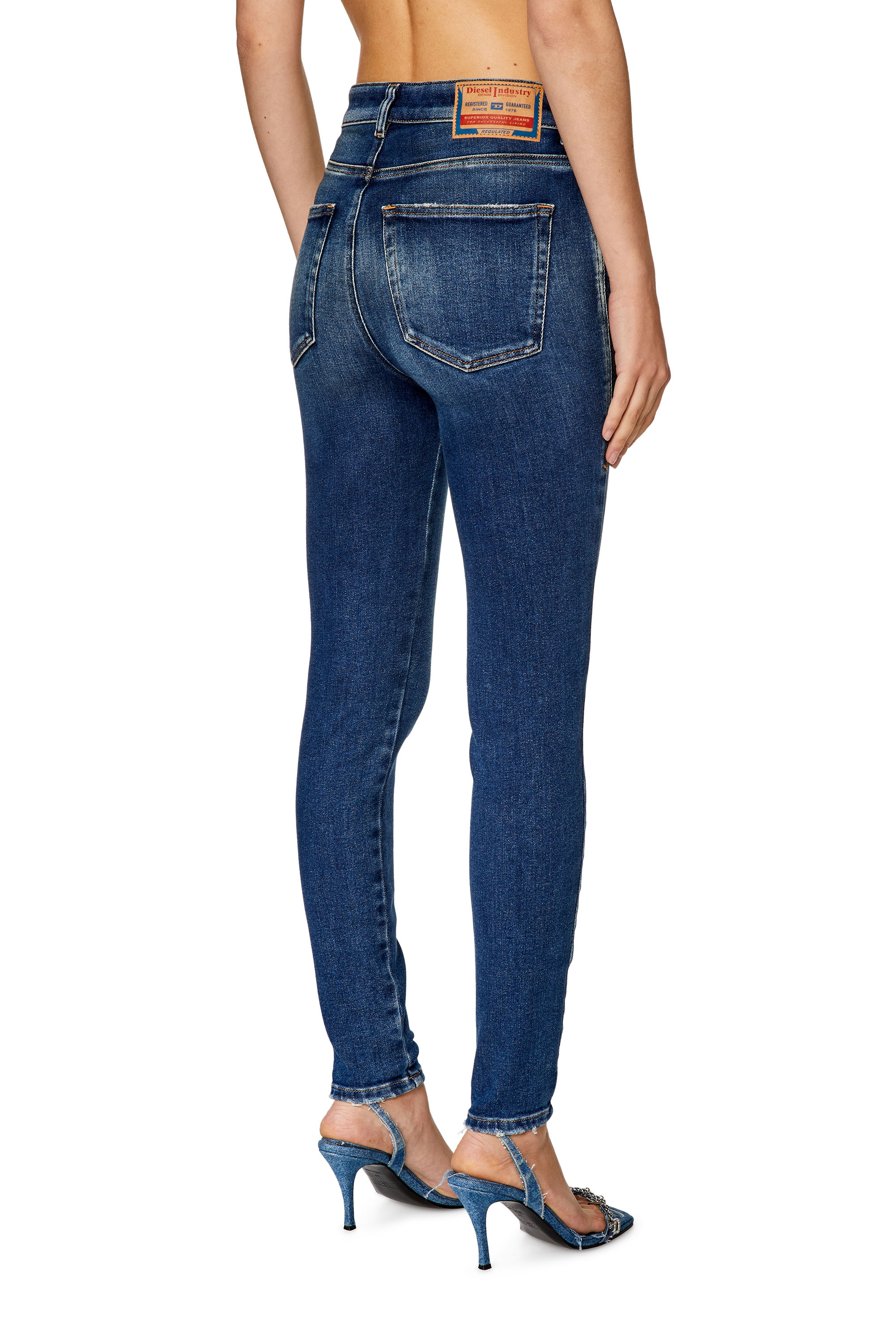 Diesel - Super skinny Jeans 1984 Slandy-High 09G90, Dark Blue - Image 2