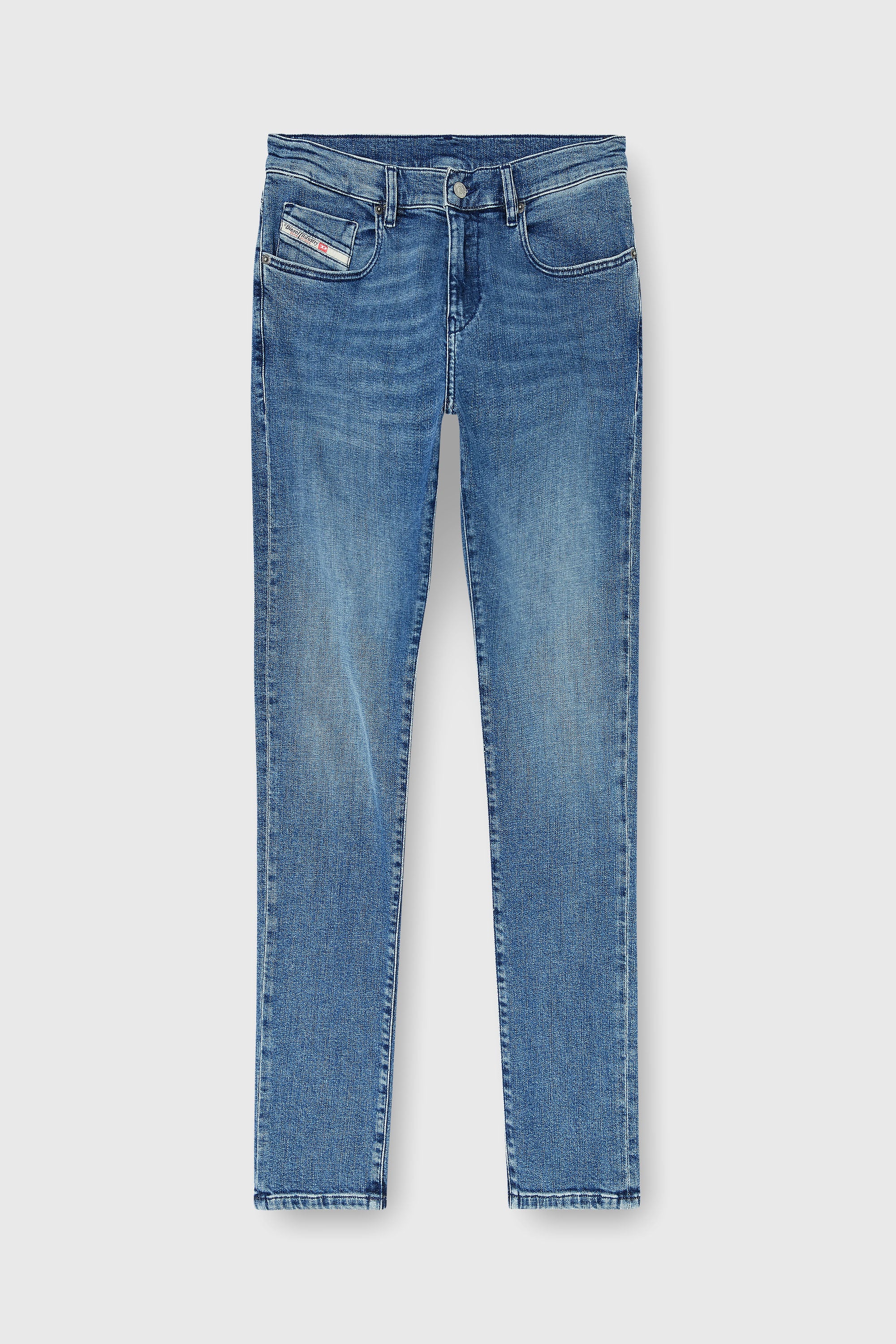Diesel - Man's Slim Jeans 2019 D-Strukt 0HDBK, Medium blue - 3
