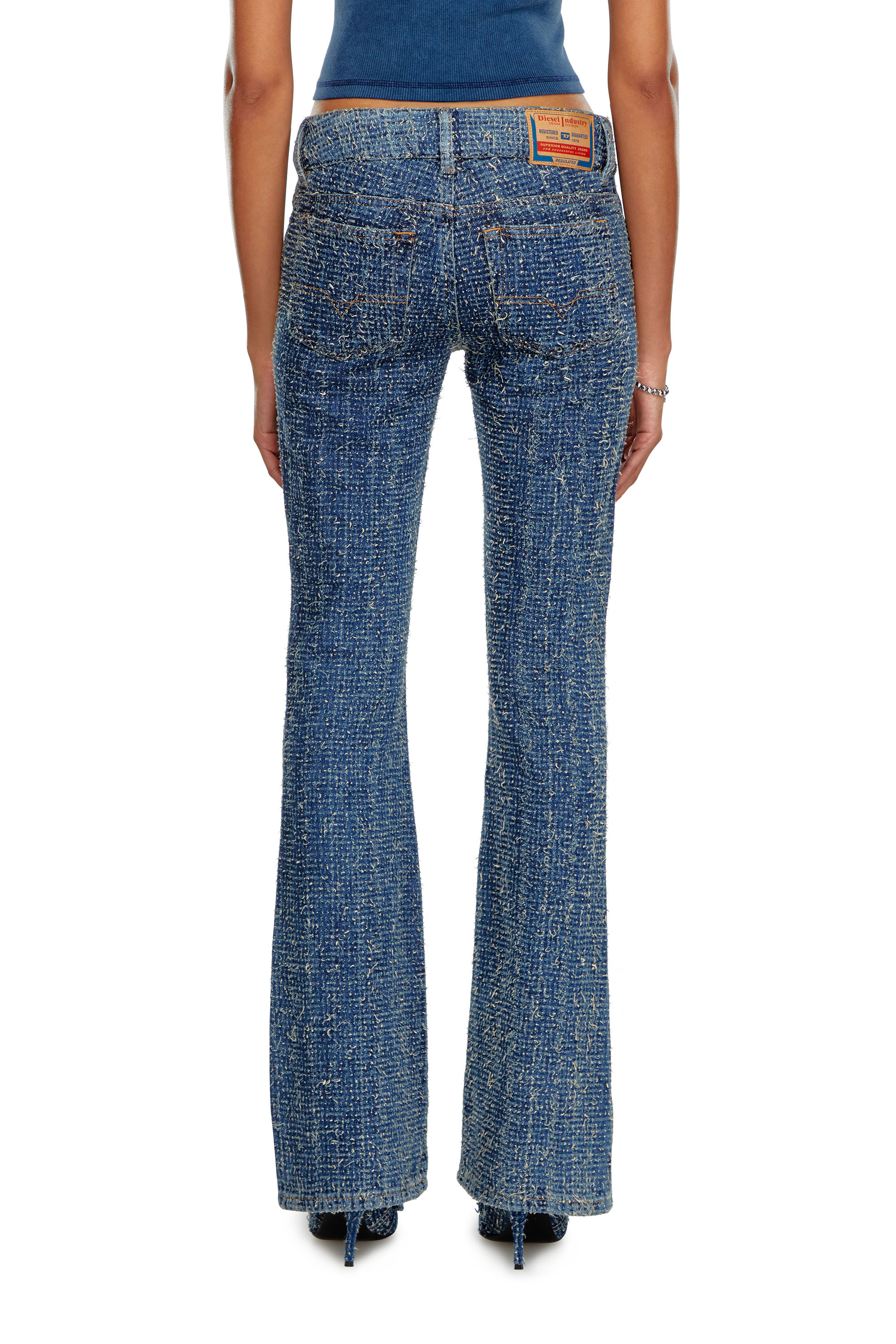 Diesel - Bootcut and Flare Jeans D-Ebush 0PGAH, Medium blue - Image 3