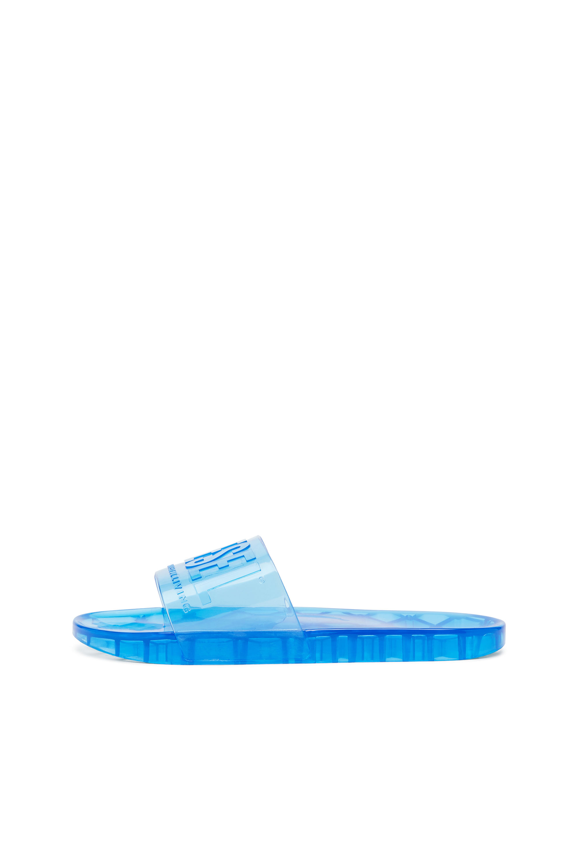 Diesel - SA-KARAIBI GL X, Woman Sa-Karaibi-Pool slides in clear PVC in Blue - Image 7