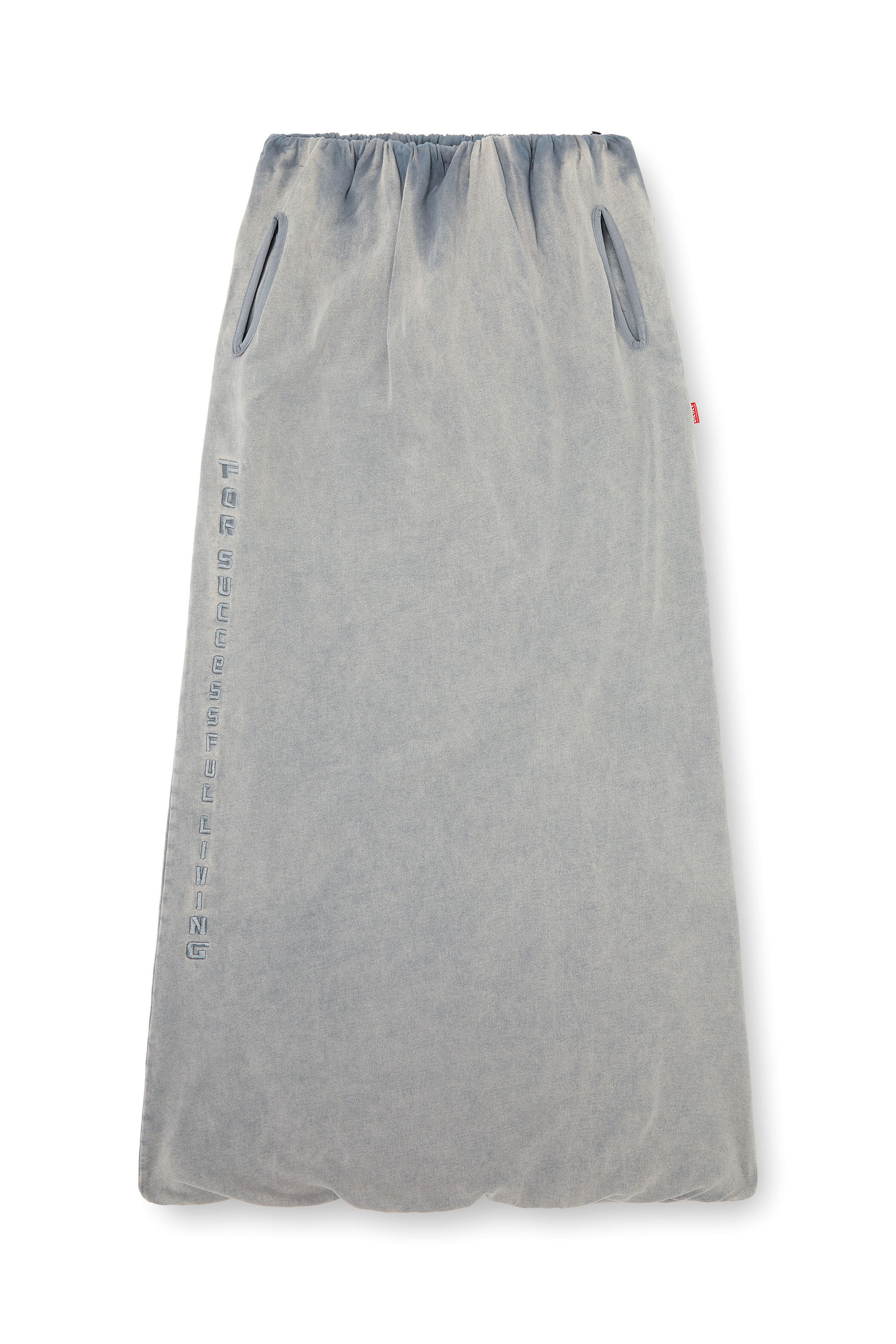 Diesel - O-REIRA, Woman's Balloon-shaped maxi skirt in Light Grey - 3