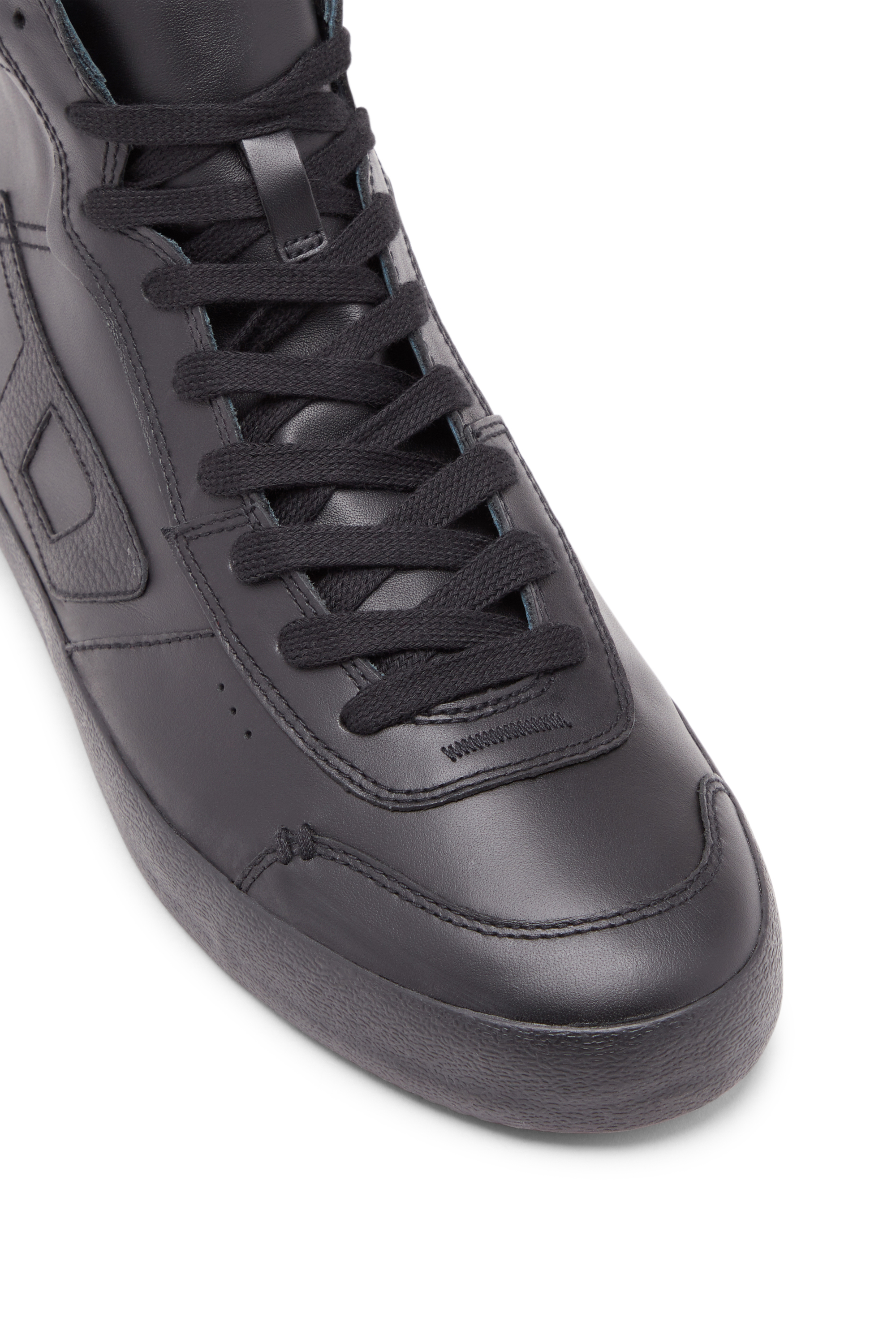 Diesel - S-LEROJI MID, Man's S-Leroji Mid-Leather high-top sneakers in Black - 6