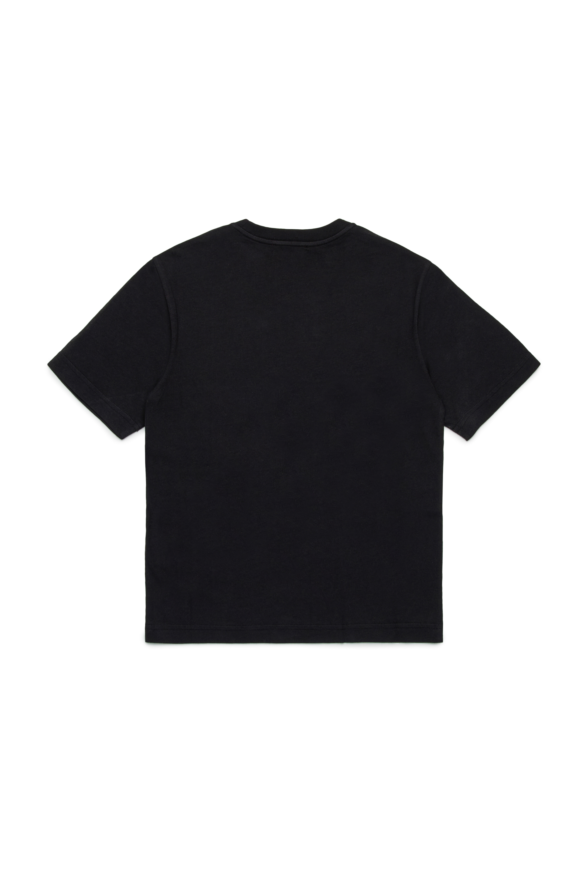 Diesel - TBOXTQ23 OVER, Man's Cotton t-shirt with logo print in Black - 2