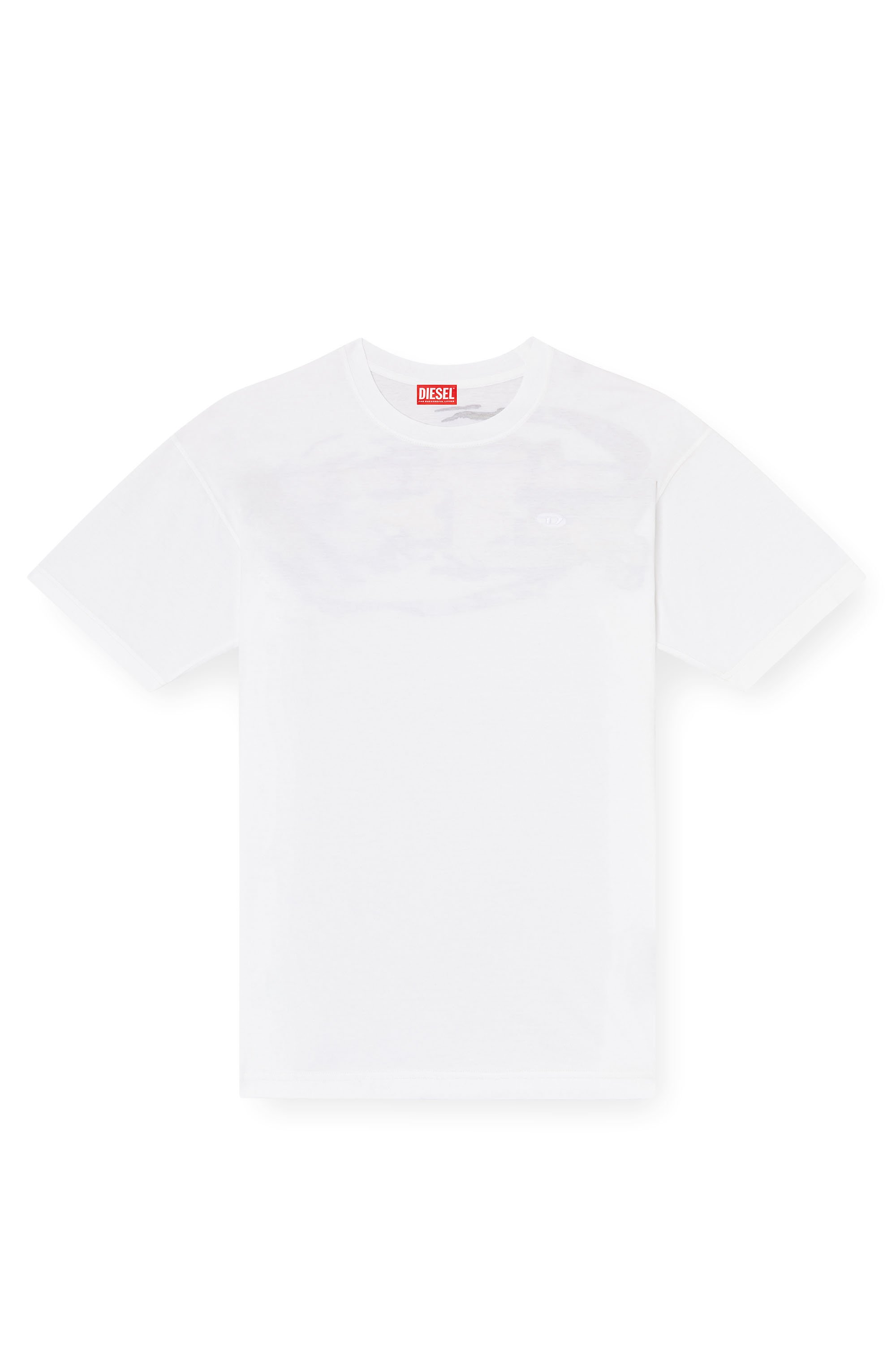 Diesel - T-BOXT-T24, Man's T-shirt with Oval D logo in White - 3