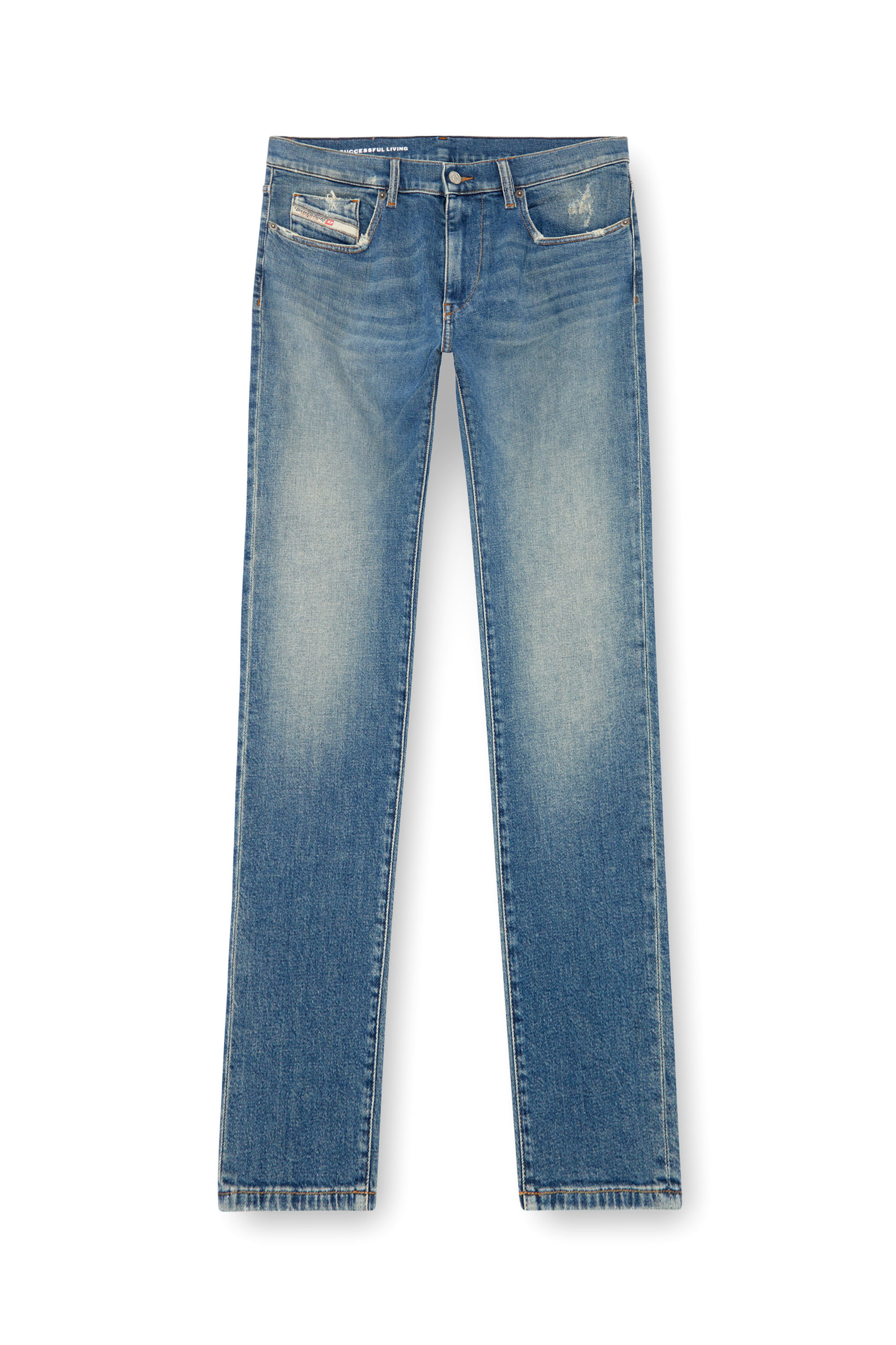 Diesel - Slim Jeans 2019 D-Strukt 0GRDG, Light Blue - Image 3