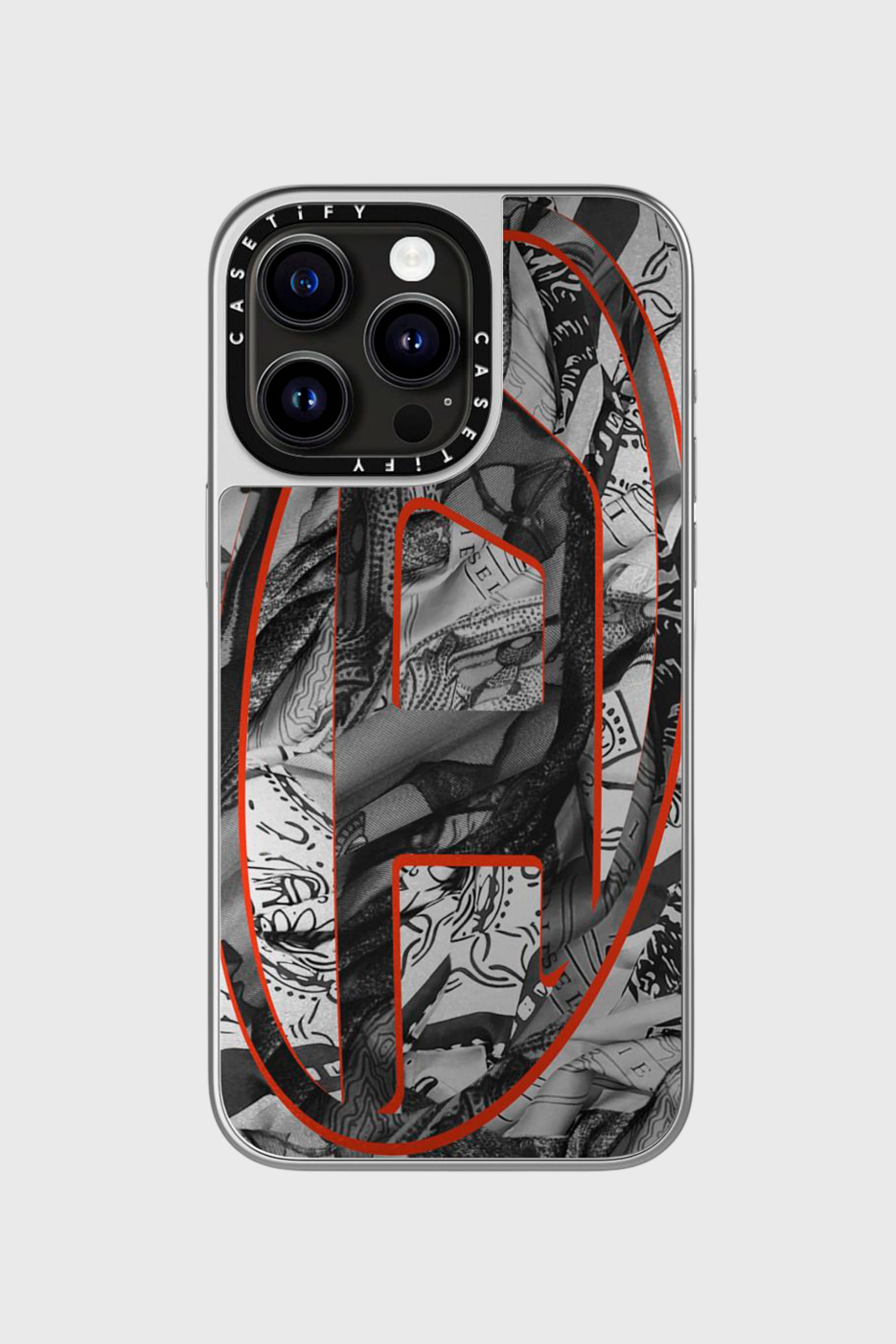Diesel - 60337 CASETIFY MOULDED CASE, Unisex's Magsafe Bandana Case iPhone 15 Pro Max in Multicolor/Black - 4