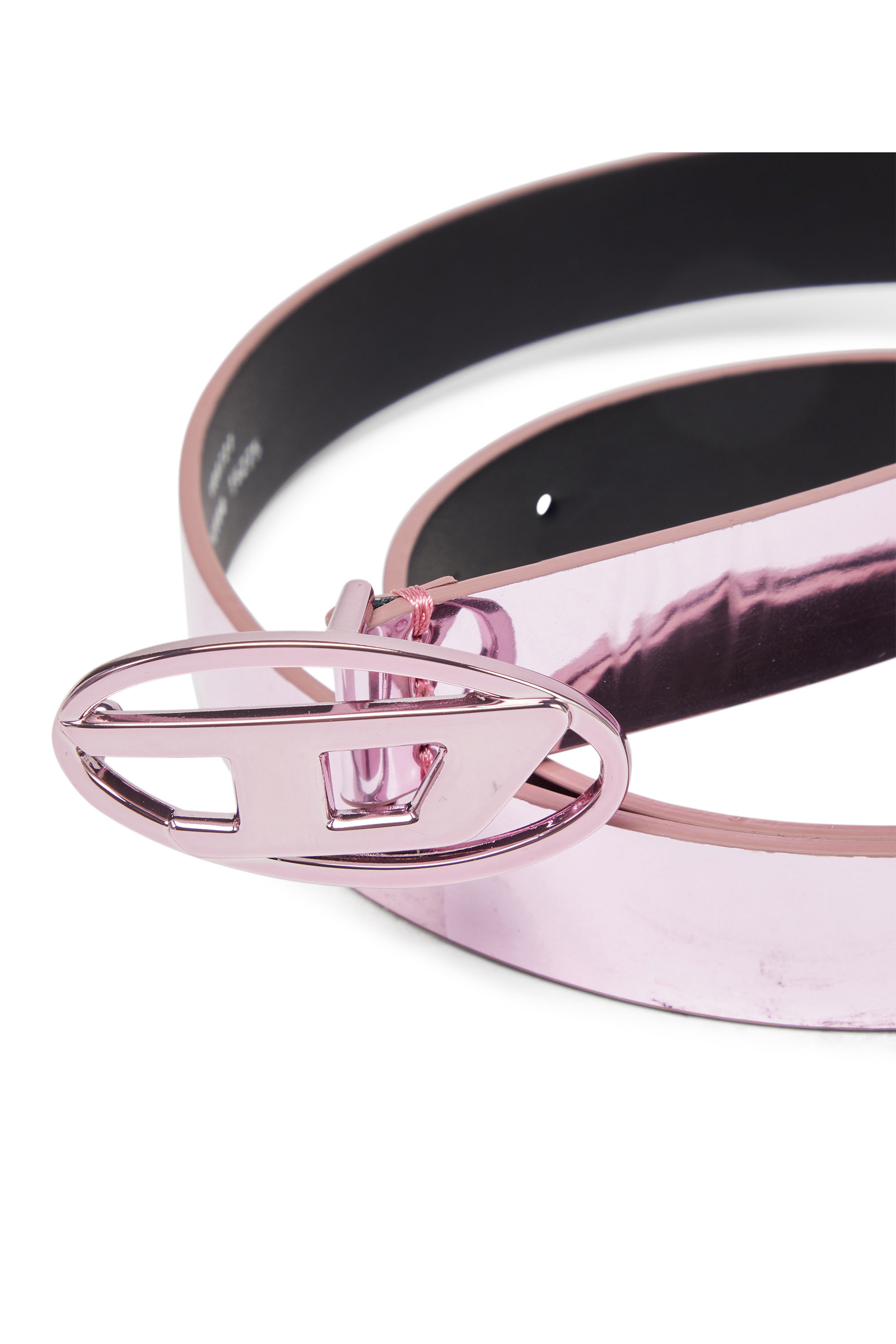 Diesel - B-1DR 20, Woman Slim metallic belt in Pink - Image 3