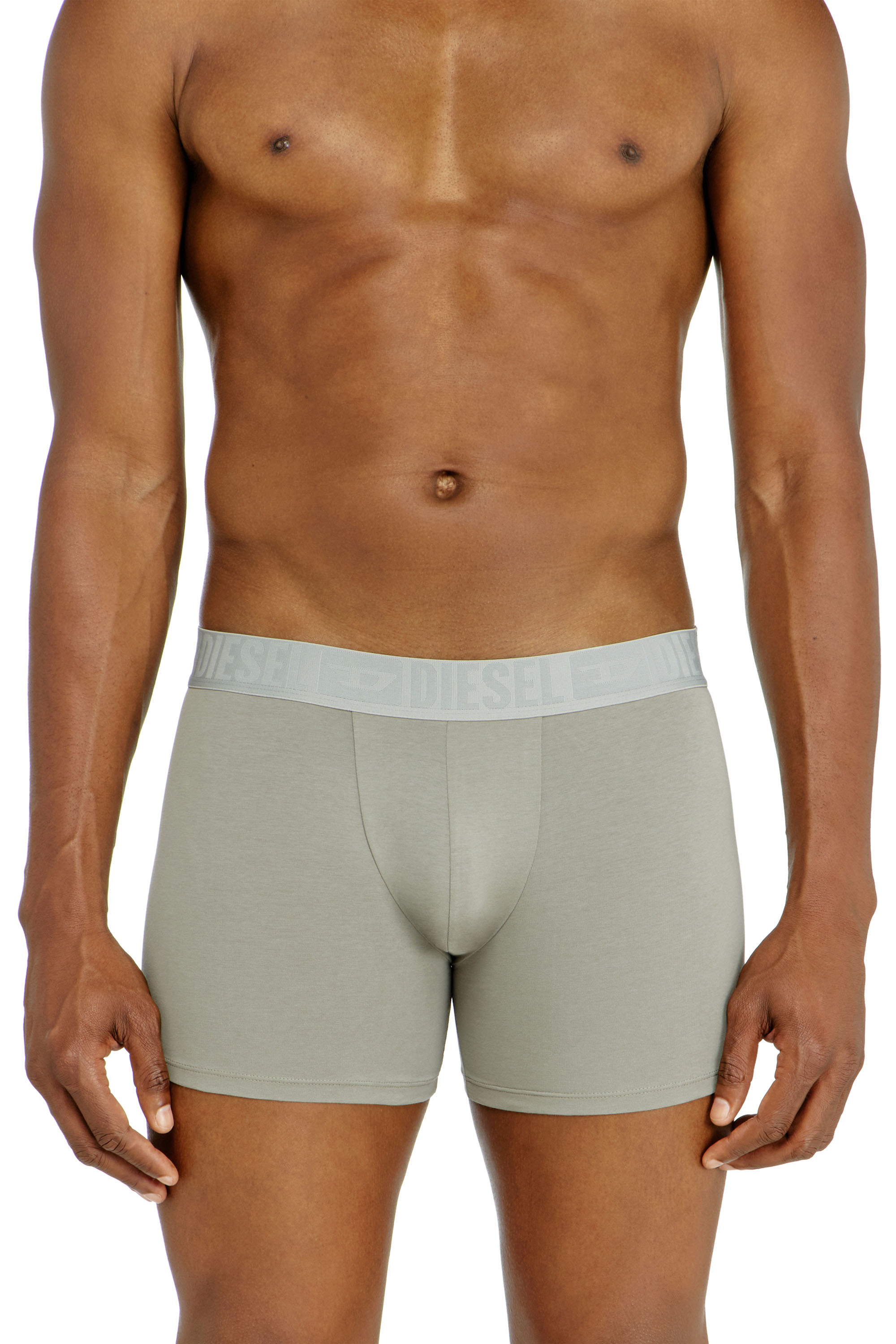 Diesel - SEBASTIAN-D-CORE-3PACK, Man's Three-pack boxer briefs in stretch cotton in Black/Grey - 2