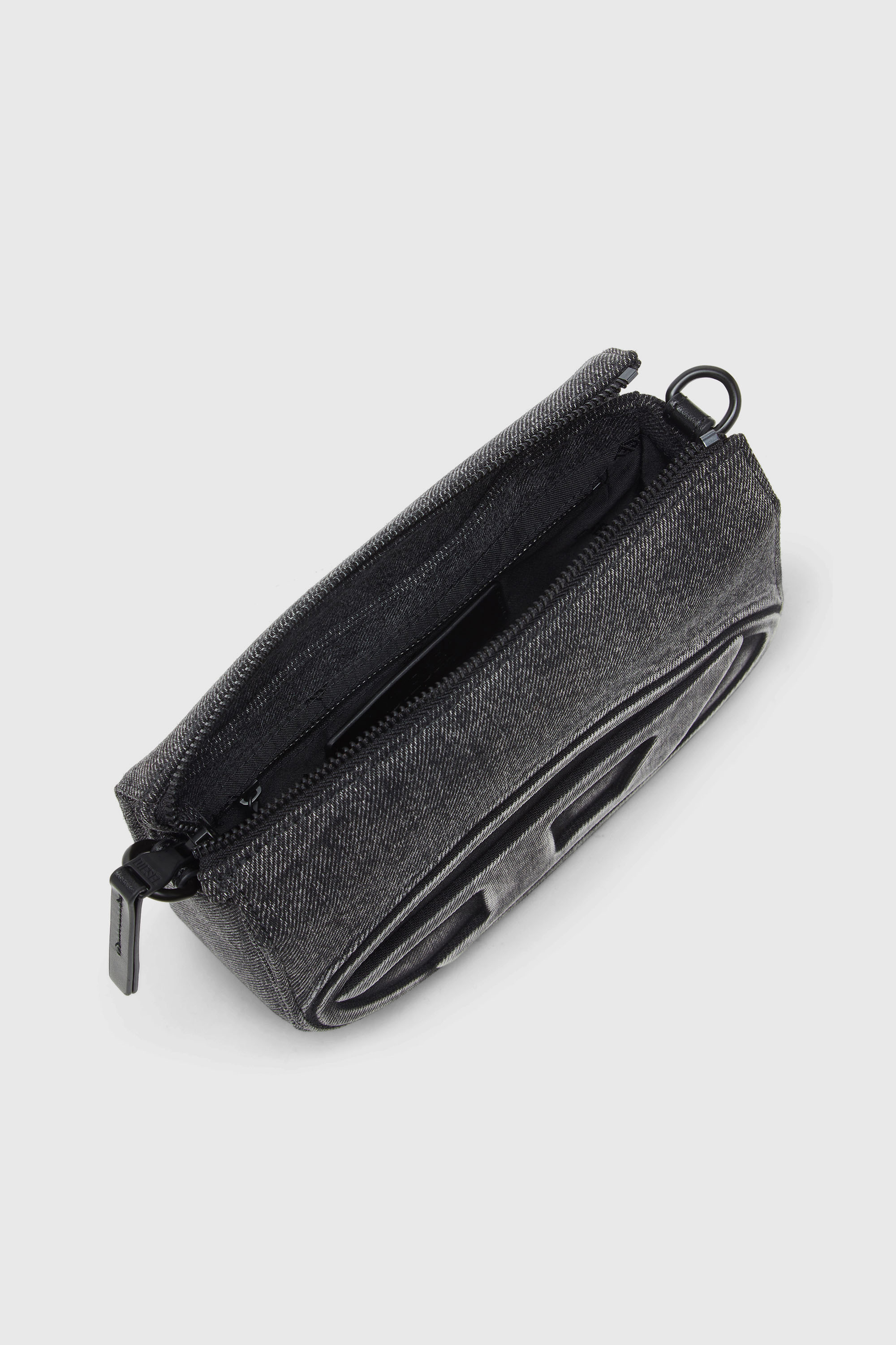 Diesel - 1DR CAMERA BAG, Unisex's 1DR-Camera bag in washed denim in Grey Jeans - 3
