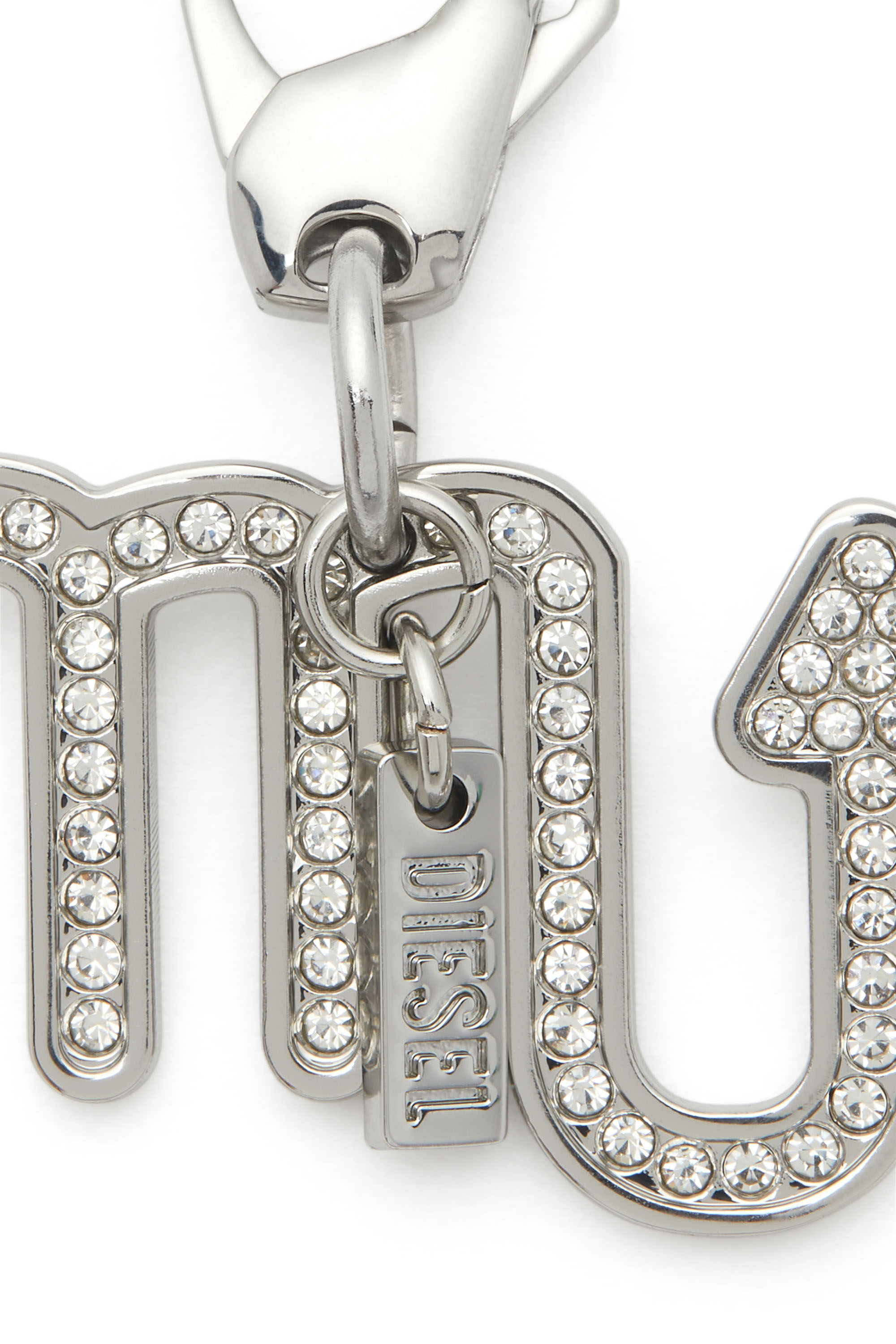 Diesel - CHARM SCORPIO, Unisex's Scorpio metal charm with rhinestone details in Silver - 2