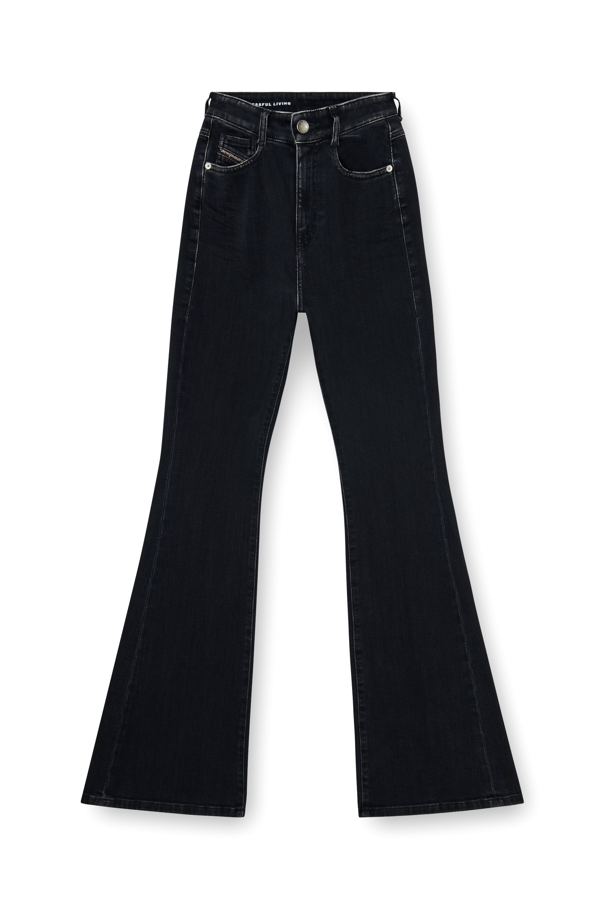 Diesel - Woman's Bootcut Jeans 1973 D-Partt 09P75, Black/Dark grey - 3